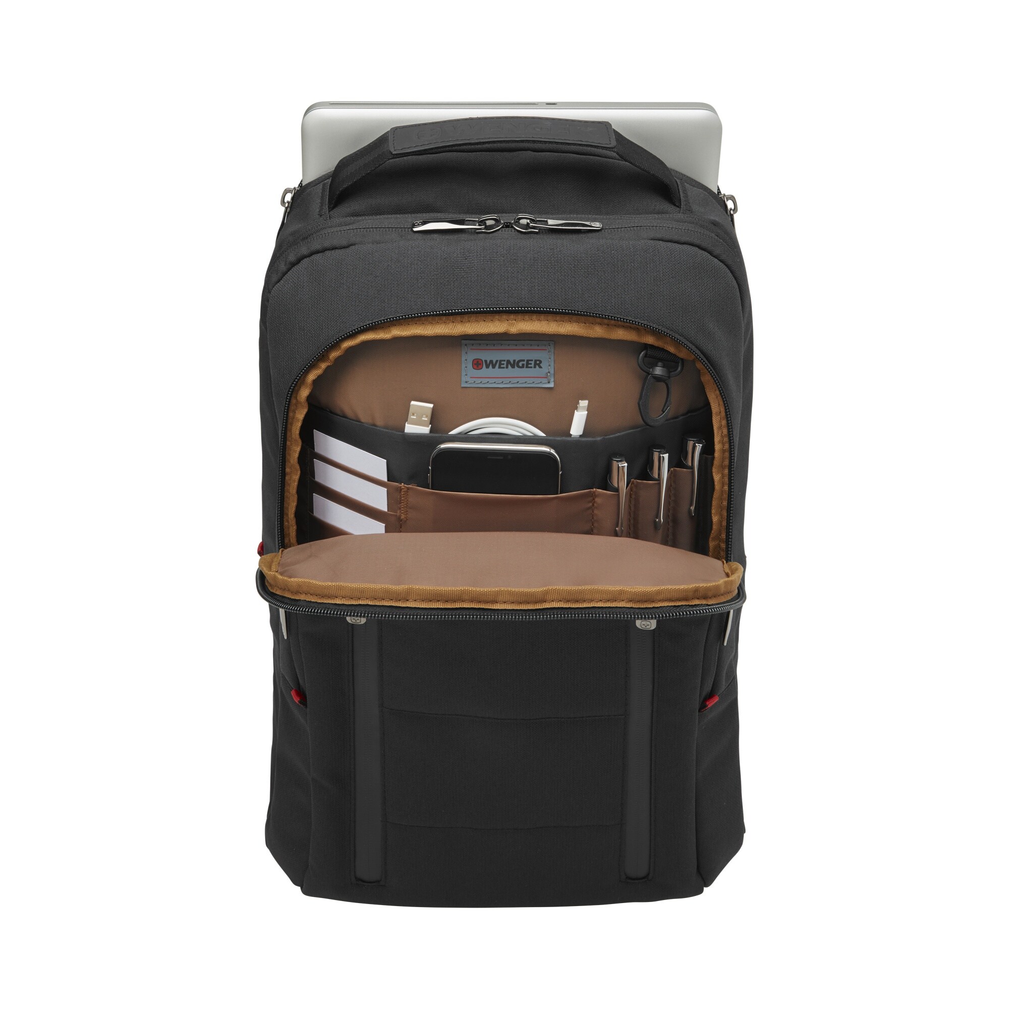 Wenger City Traveler 16-tommer rygsæk til håndbagage med lomme til tablet – sort