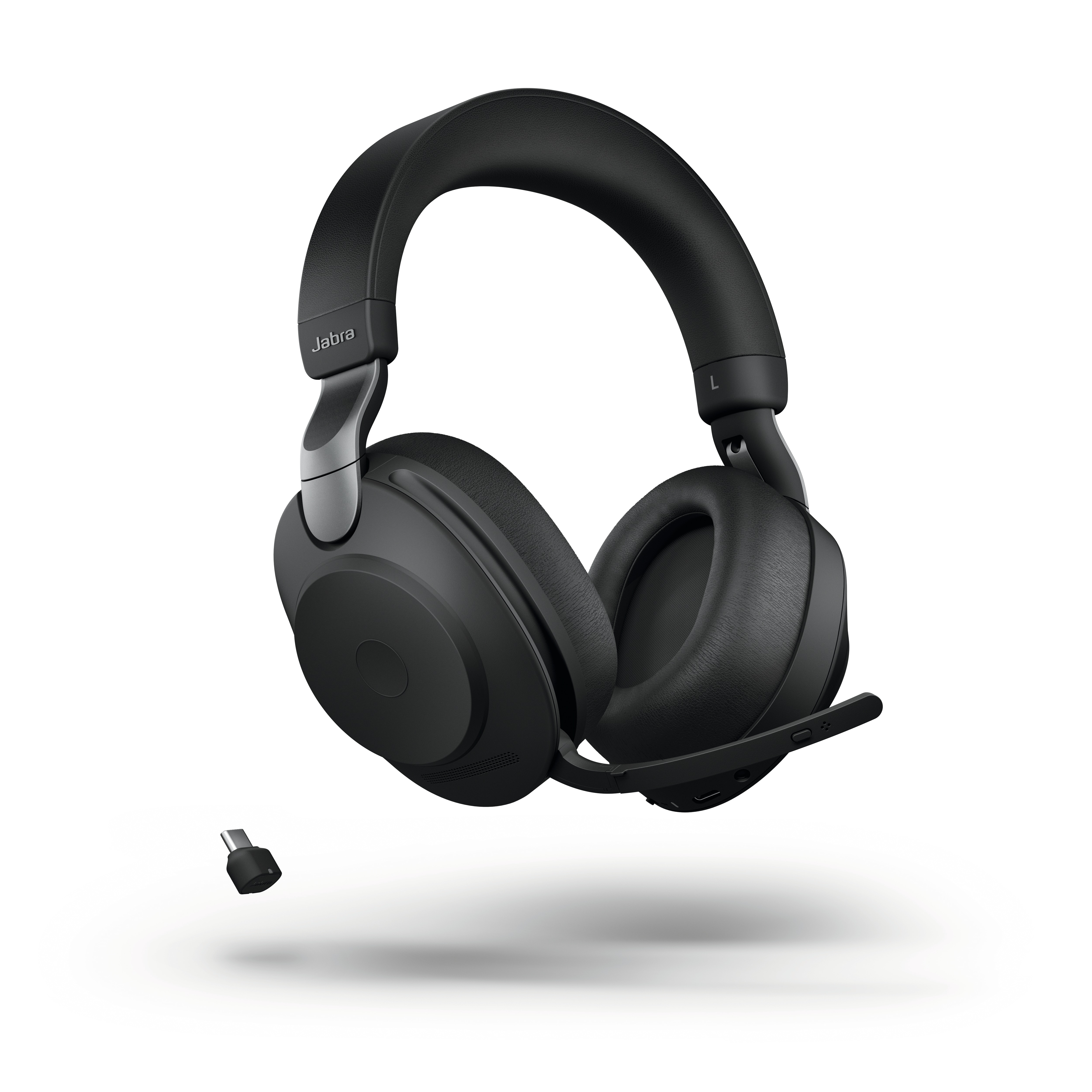 Jabra Evolve2 85 MS Stereo USB-C sort med ladestation
