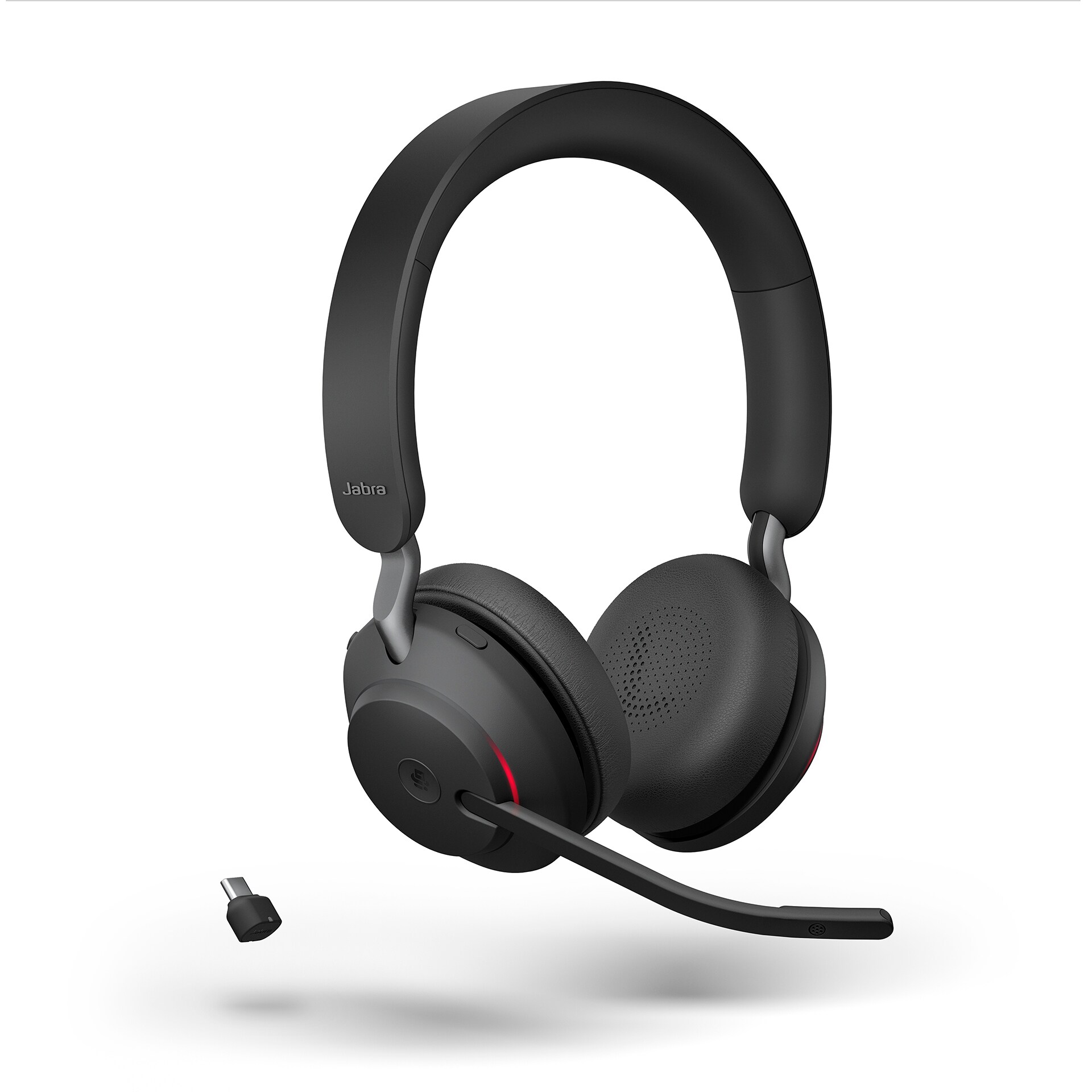 Jabra Evolve2 65 MS Stereo USB-C sort med ladestation