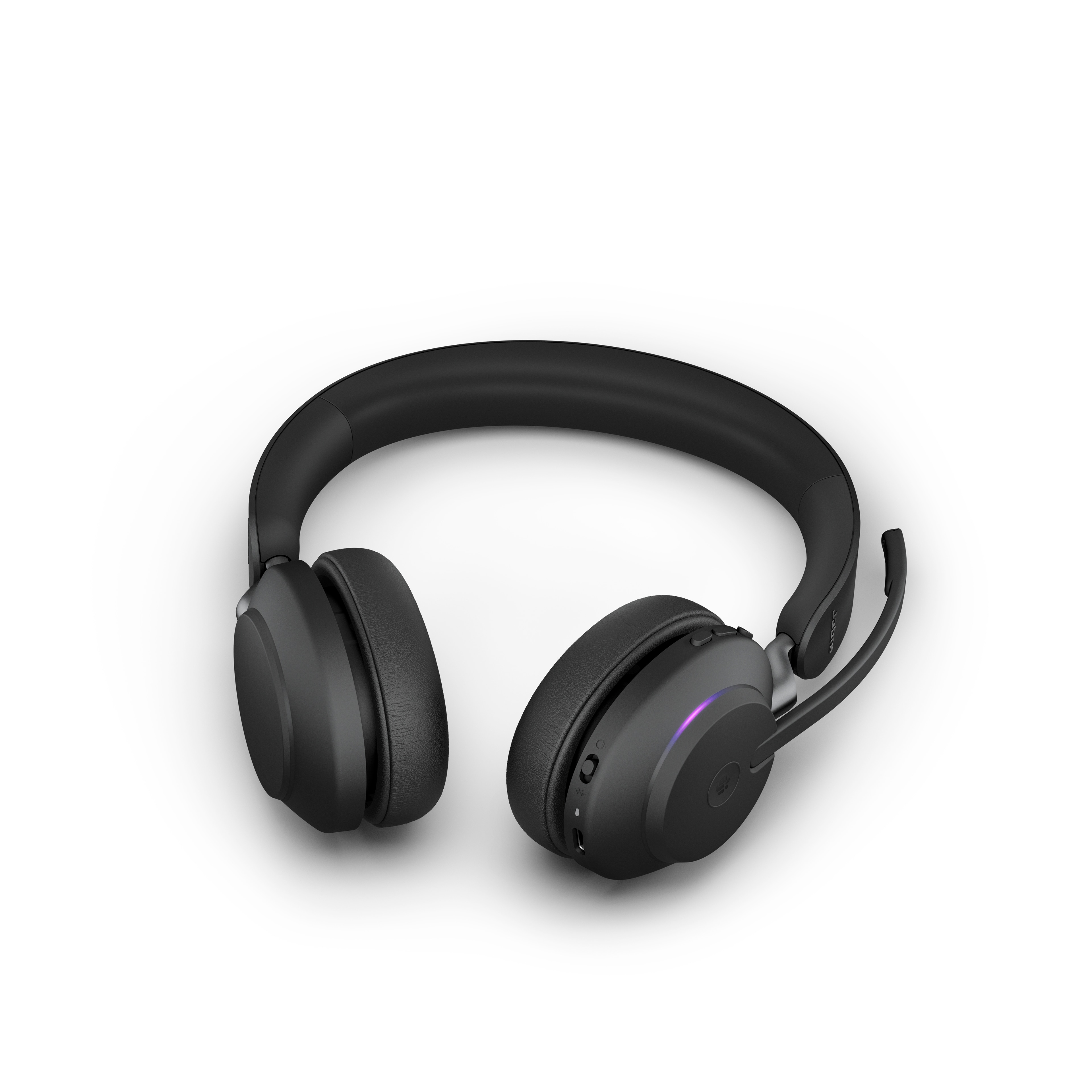Jabra Evolve2 65 MS Stereo USB-C sort med ladestation