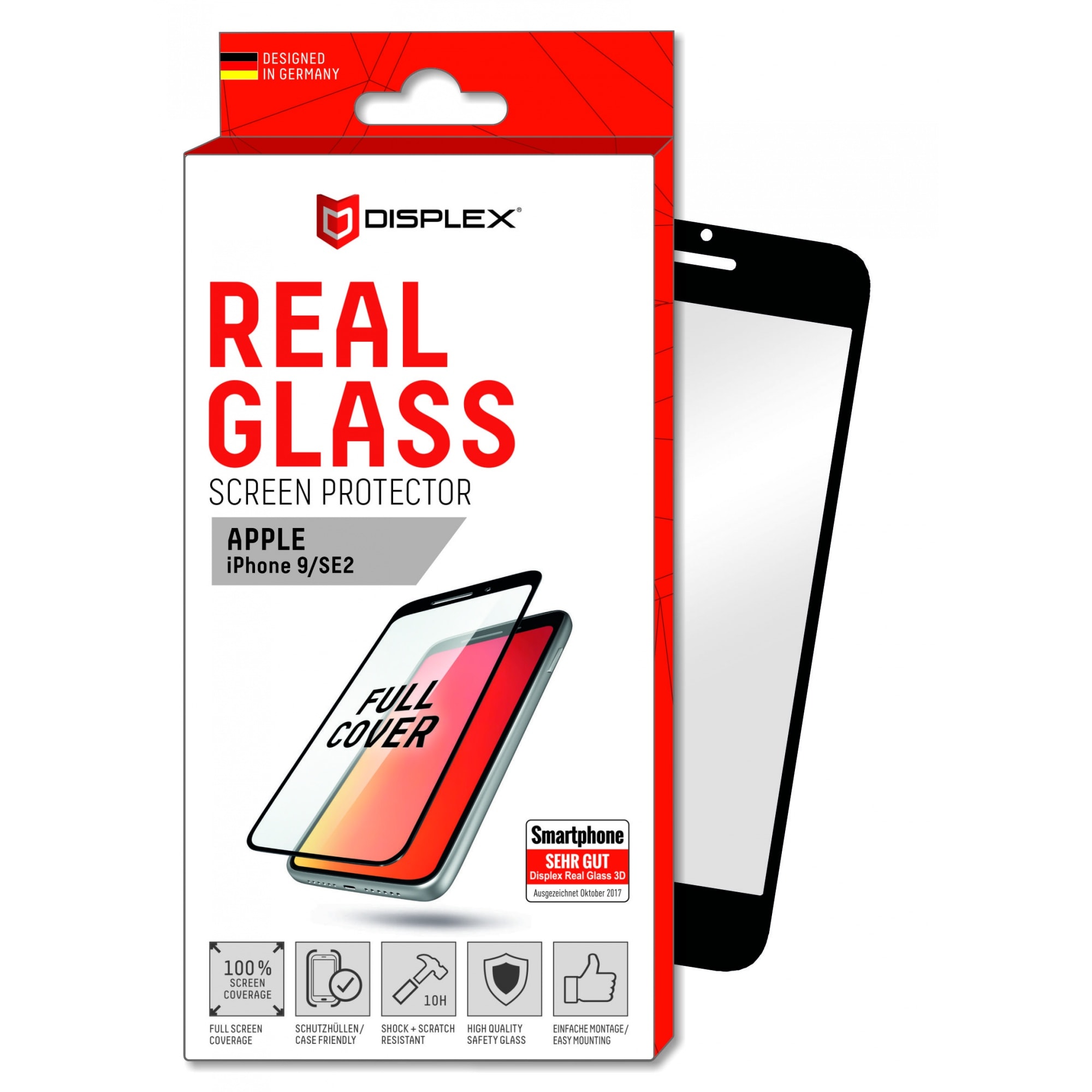DISPLEX Real Glass 3D iPhone 6/7/8/SE 2. generation/SE 2022