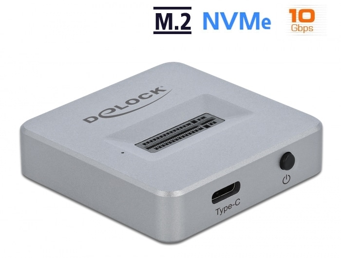 Delock M.2-dockingstation til M.2 NVMe PCIe SSD med USB Type-C-stik