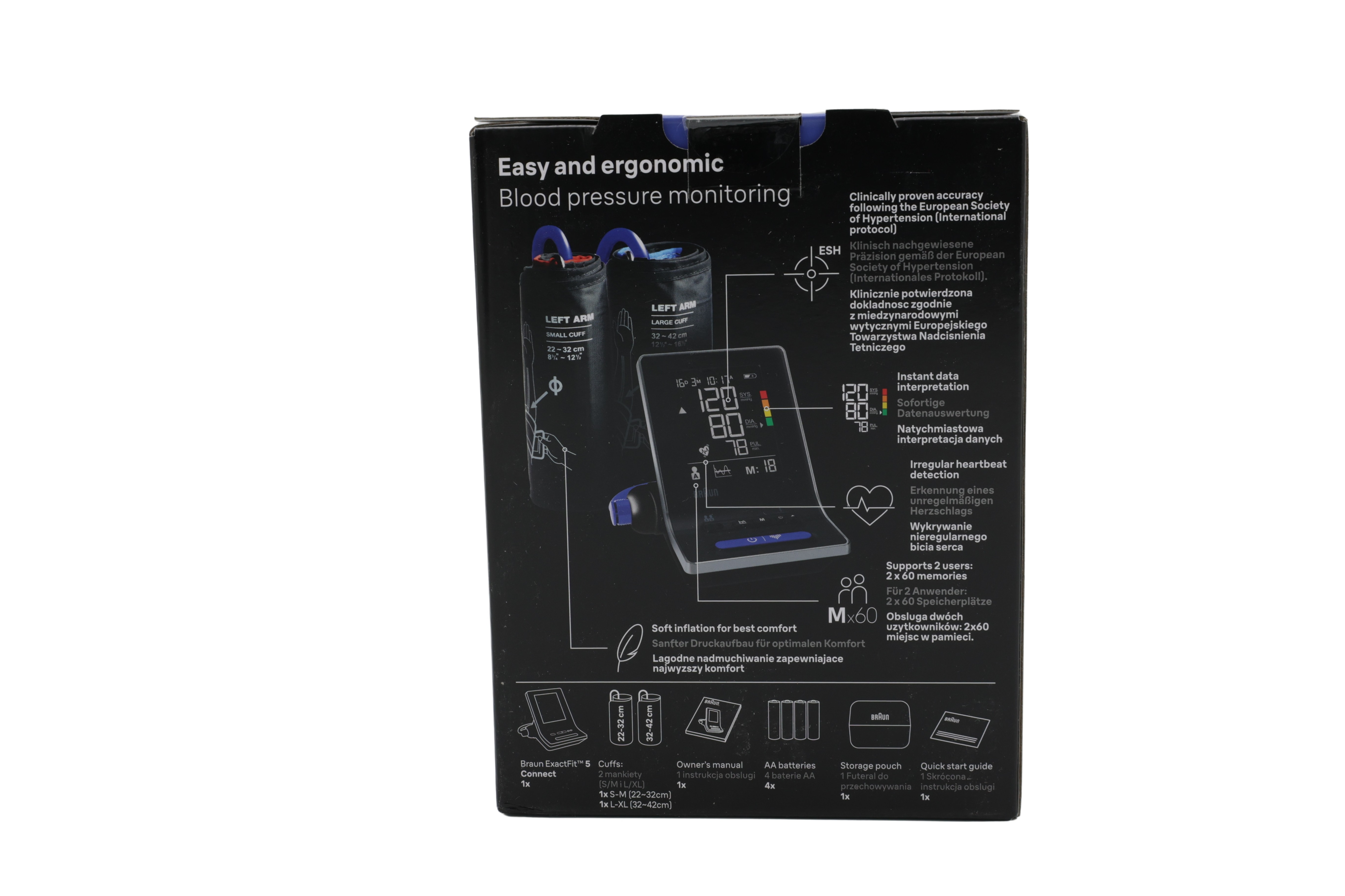 Braun BUA6350EU ExactFit 5 Connect Intelligent blodtryksmåler