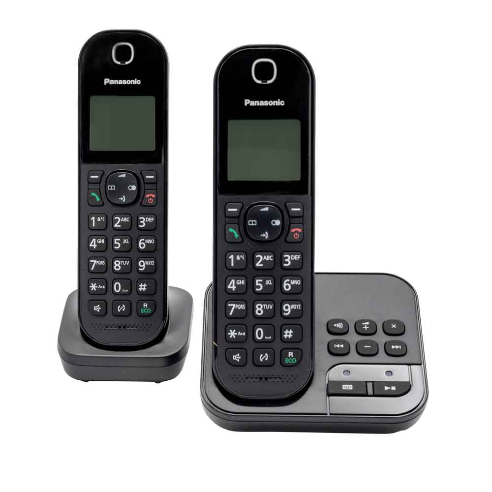 Panasonic Trådløs telefon med AB KX-TGC422GB Duo - sort