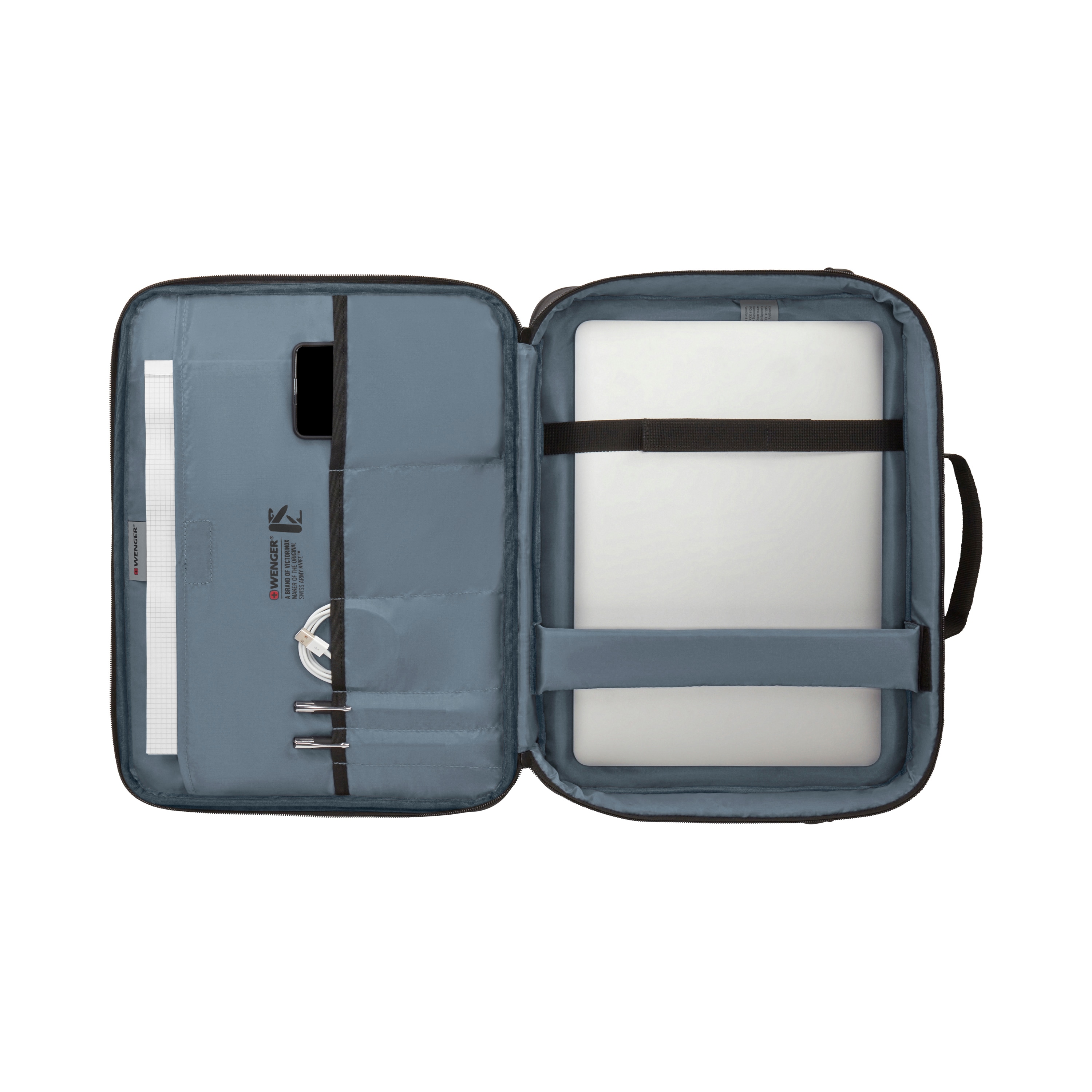 Wenger Clamshell, bærbar taske, dokumentmapper og slanke tasker, 14–16 tommer, sort