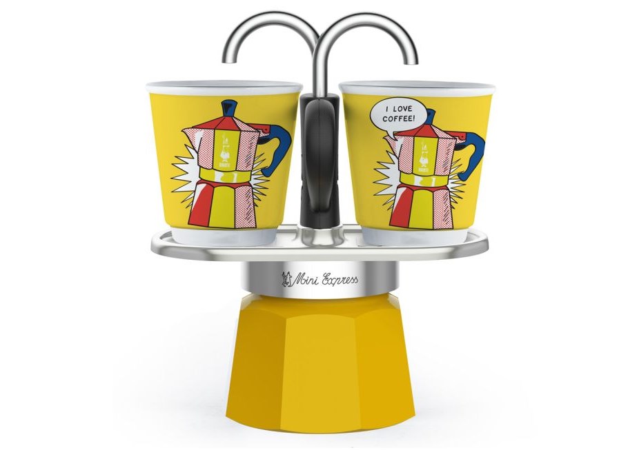 Bialetti Espressomaskinesæt Mini Express Lichtenstein 2 espressokopper