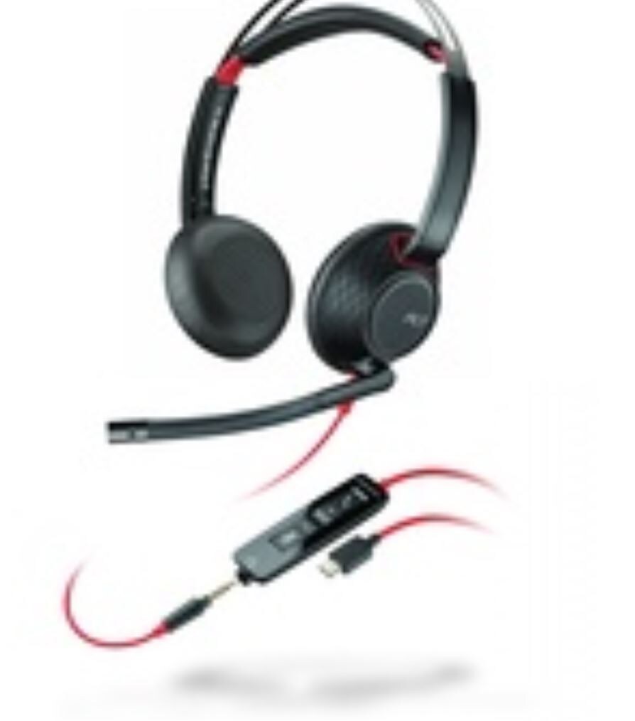Poly Blackwire C5220 USB-C/A og 3,5 mm jack-forbindelse