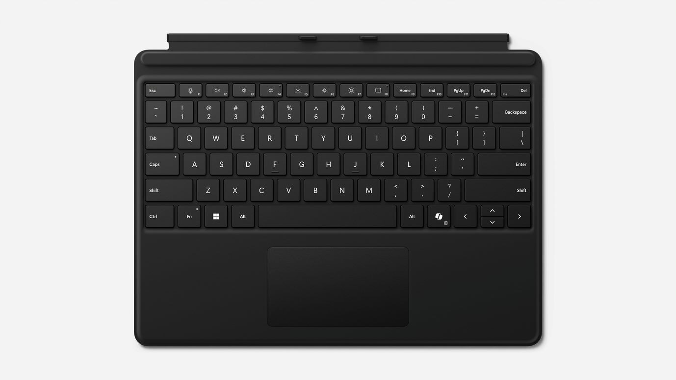 Microsoft Surface Pro Type Cover til Surface Pro 10/11. generation sort