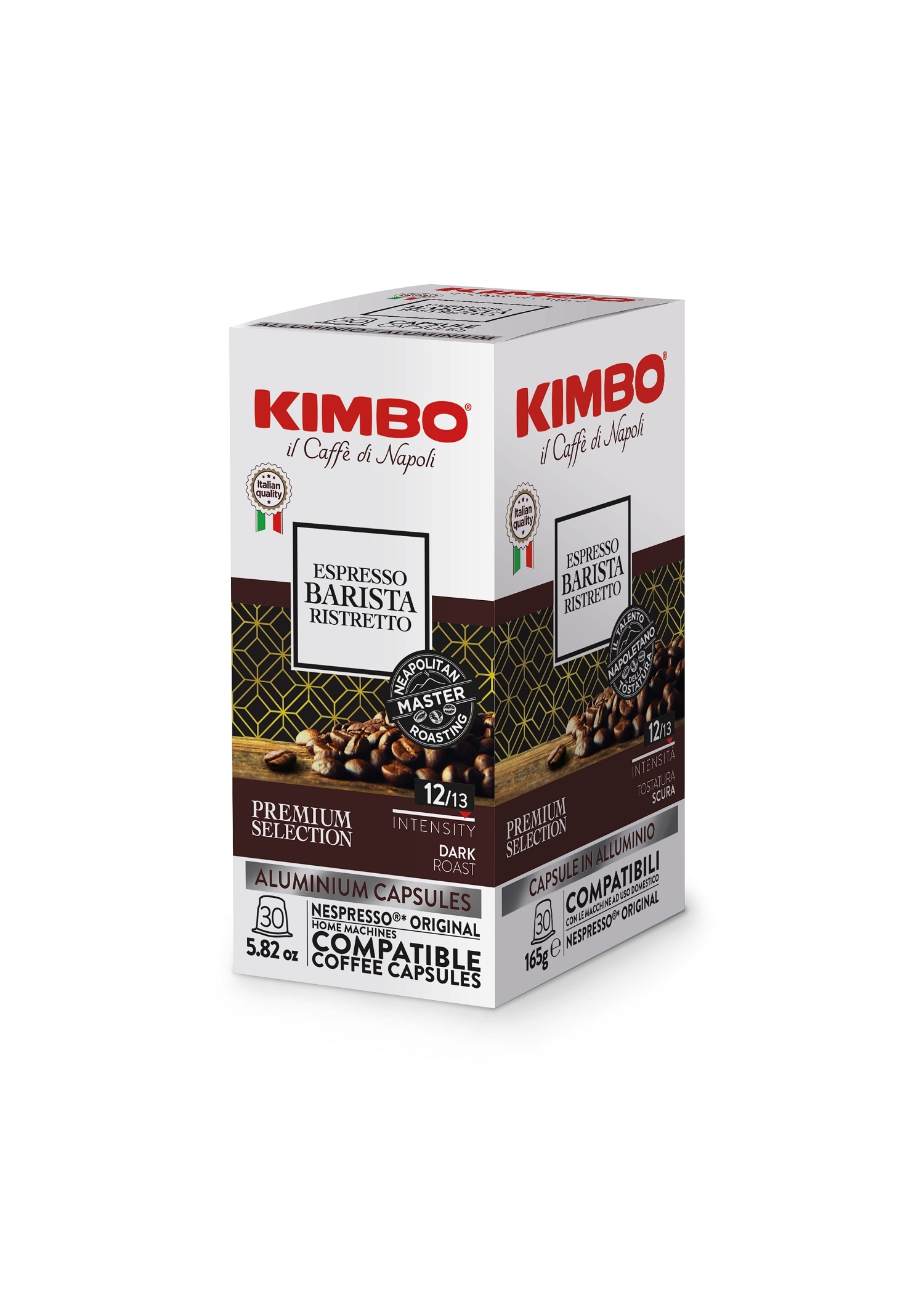 Kimbo Espresso Ristretto Aluminium kapsler 30 kapsler