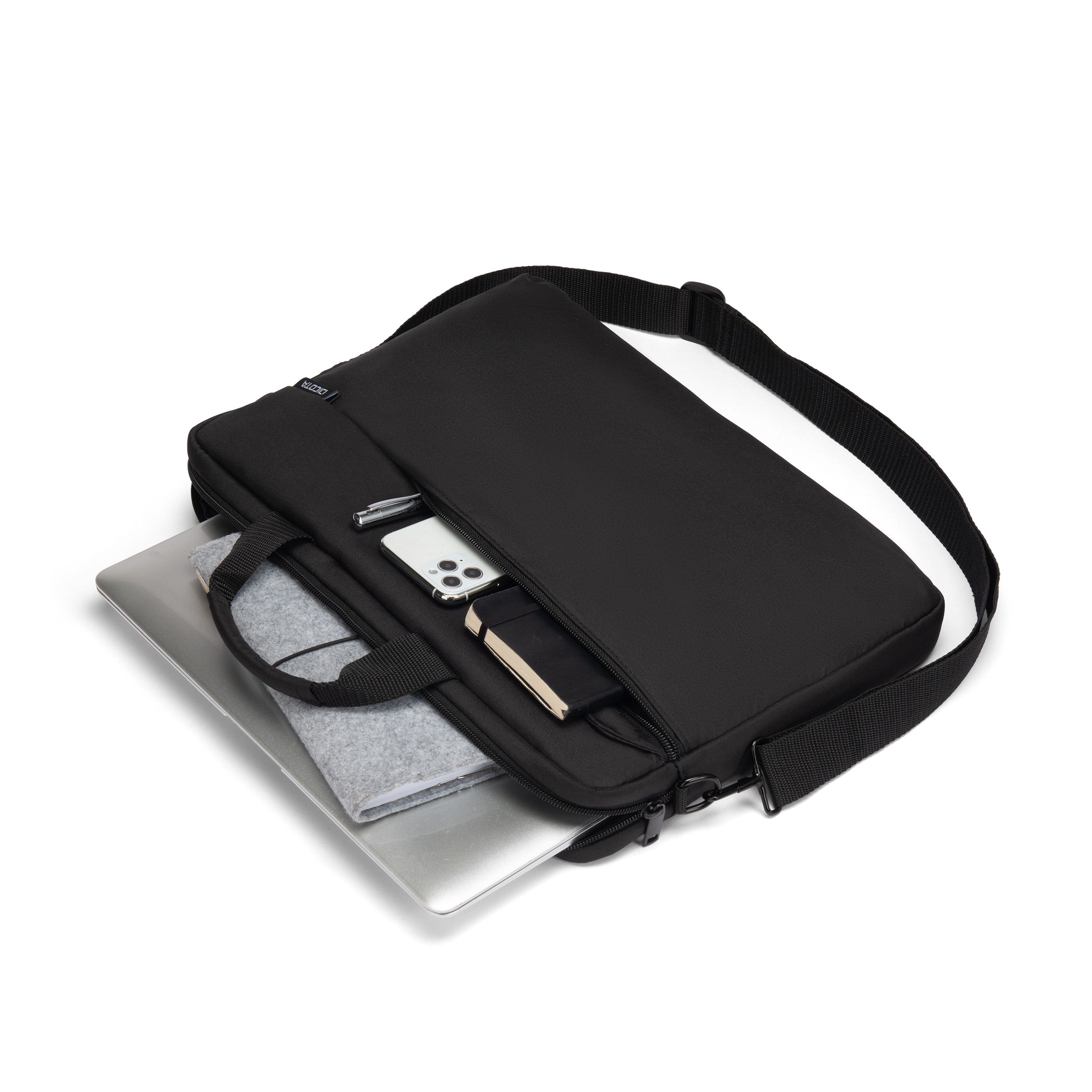 "Dicota bærbar taske Slim Case ONE 14-16"" sort"