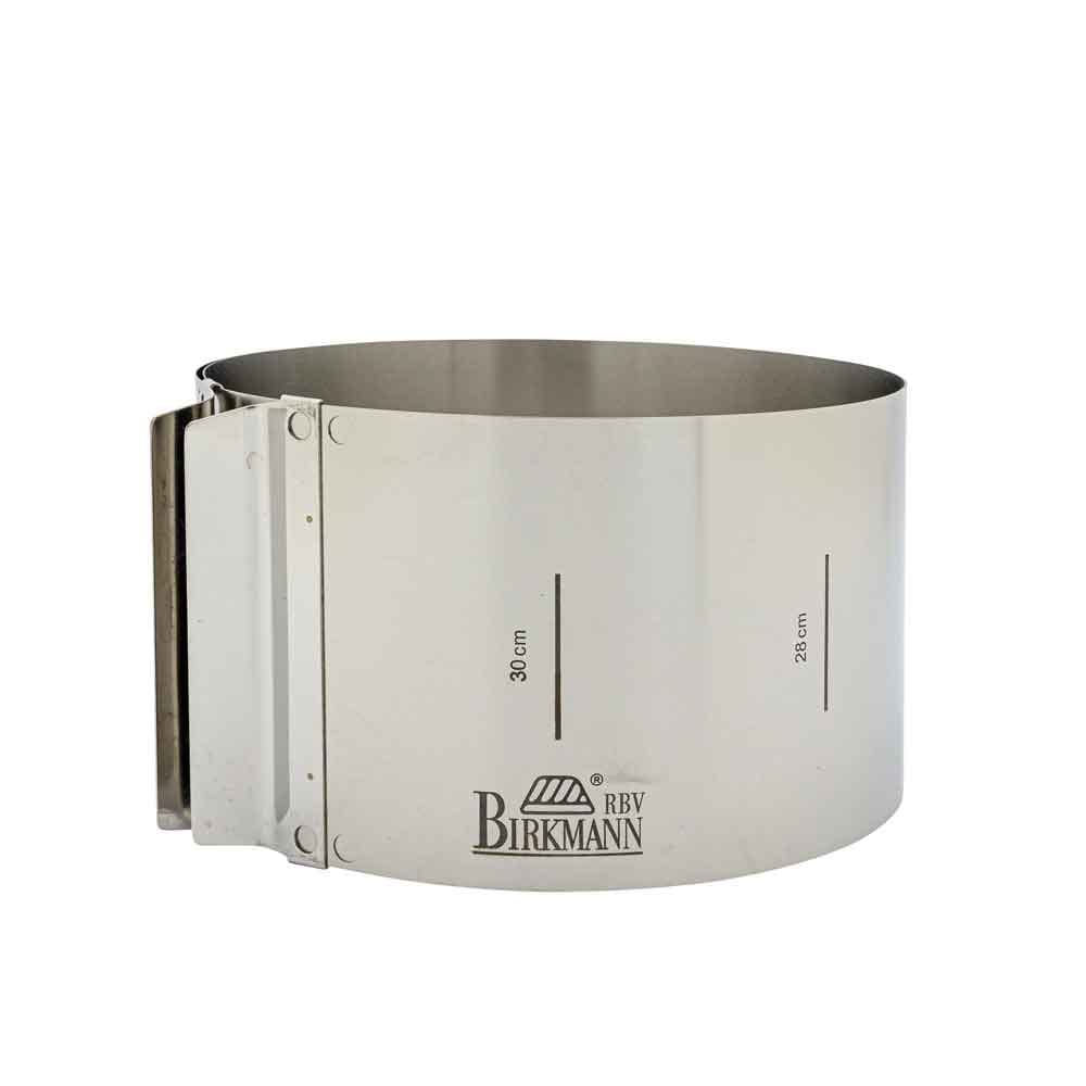 Birkmann Easy Baking, kagering, højde 10 cm, justerbar fra Ø 18 cm til 30 cm