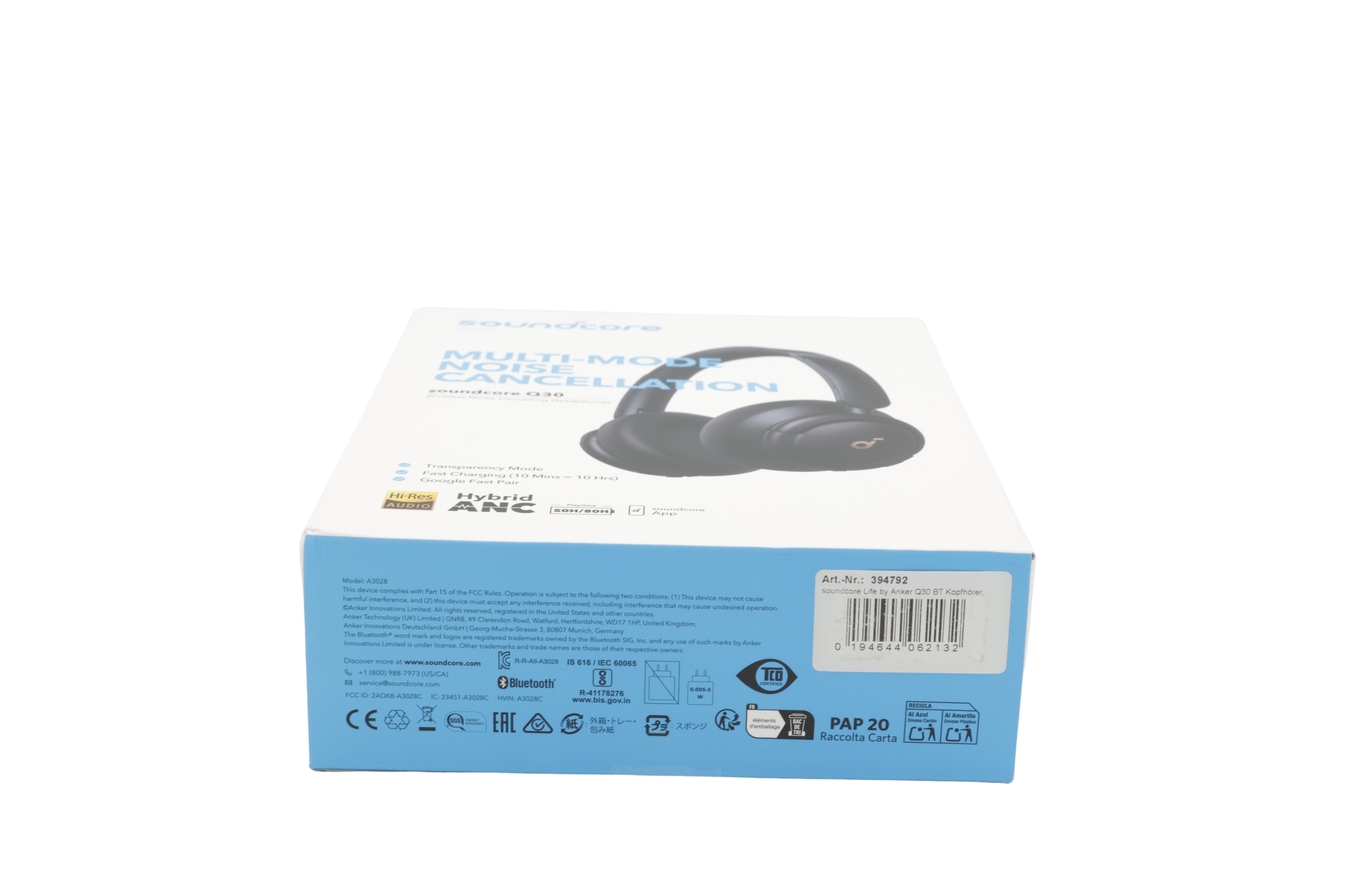 Anker Soundcore Life Q30 BT-hovedtelefoner, sort