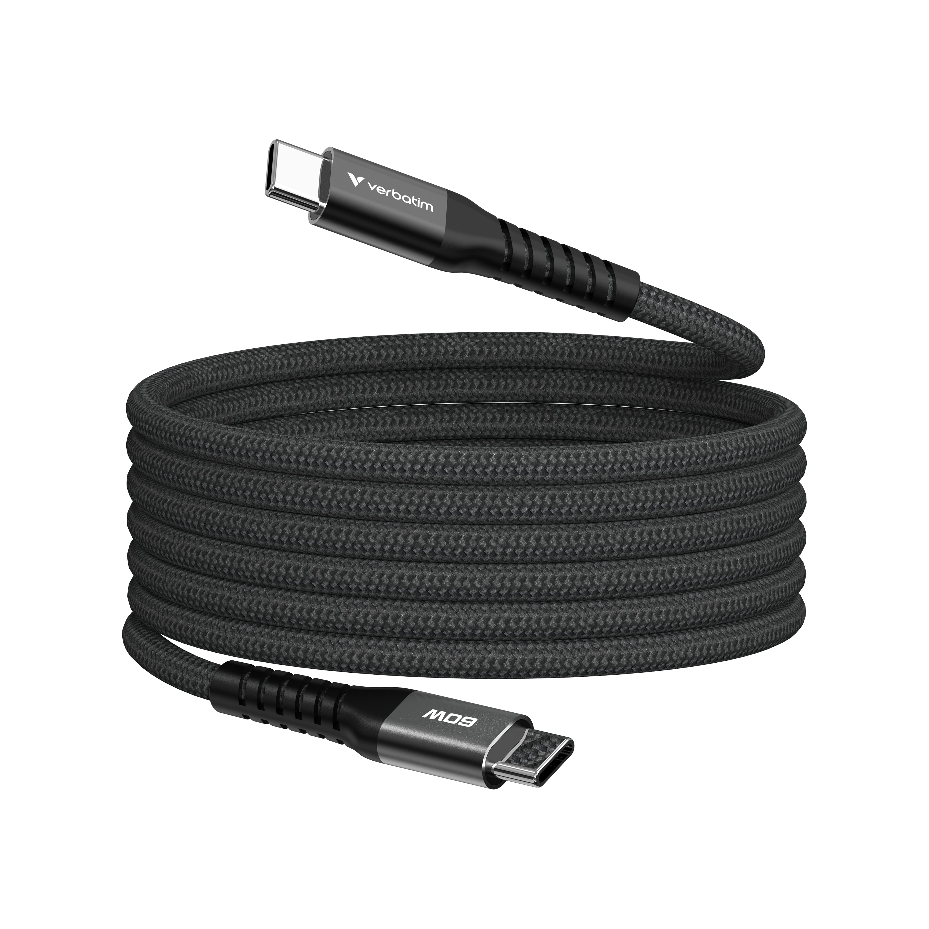 Verbatim Synkroniser og oplad USB-C til USB-C 60W magnetisk kabel 120 cm sort