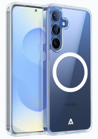 alkaya Lucid MagSafe beskyttelsesetui til mobiltelefoner Samsung S25, gennemsigtig