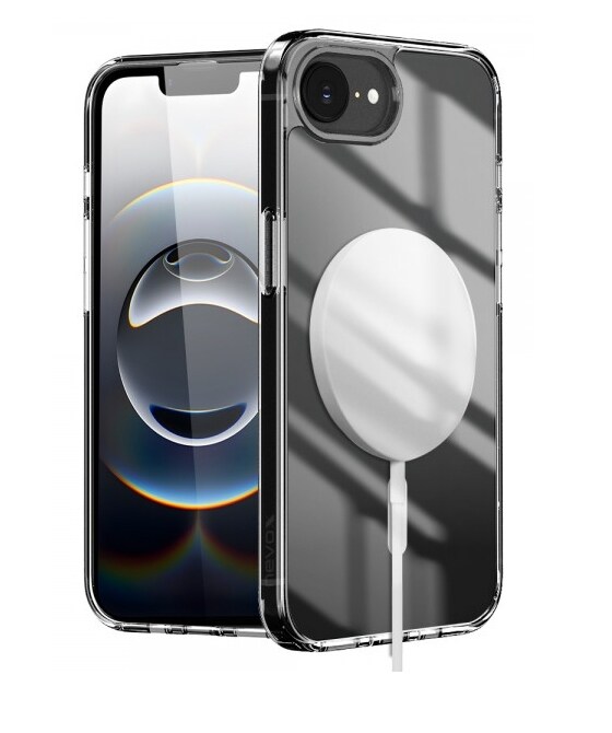 Nevox StyleShell SHOCKFlex - iPhone 16e/17e kompatibel med MagSafe transparent