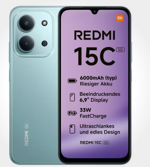 Xiaomi Redmi 15C 5G 128GB grøn