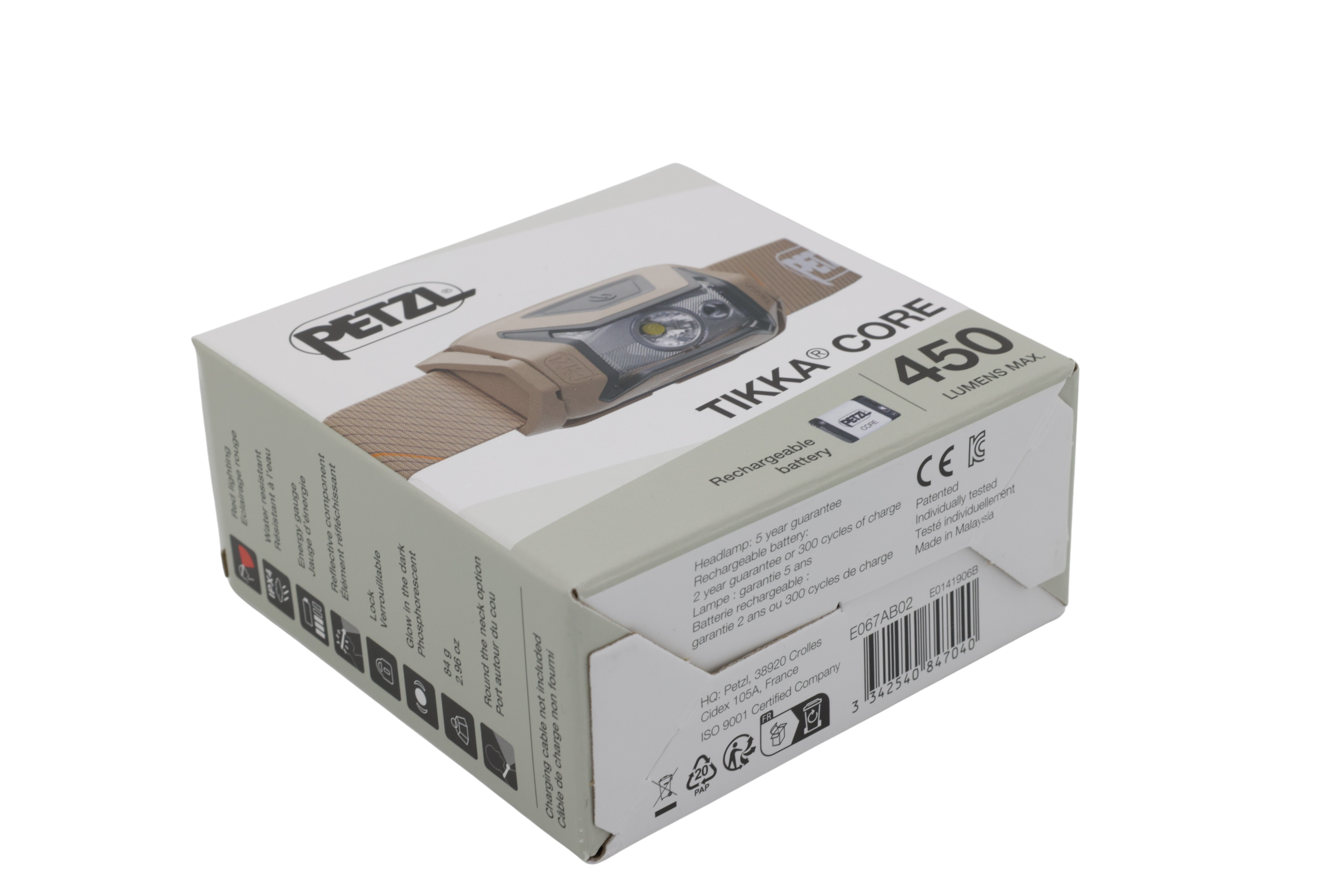 Petzl E067AB02 Tikka Core Lamp Brown
