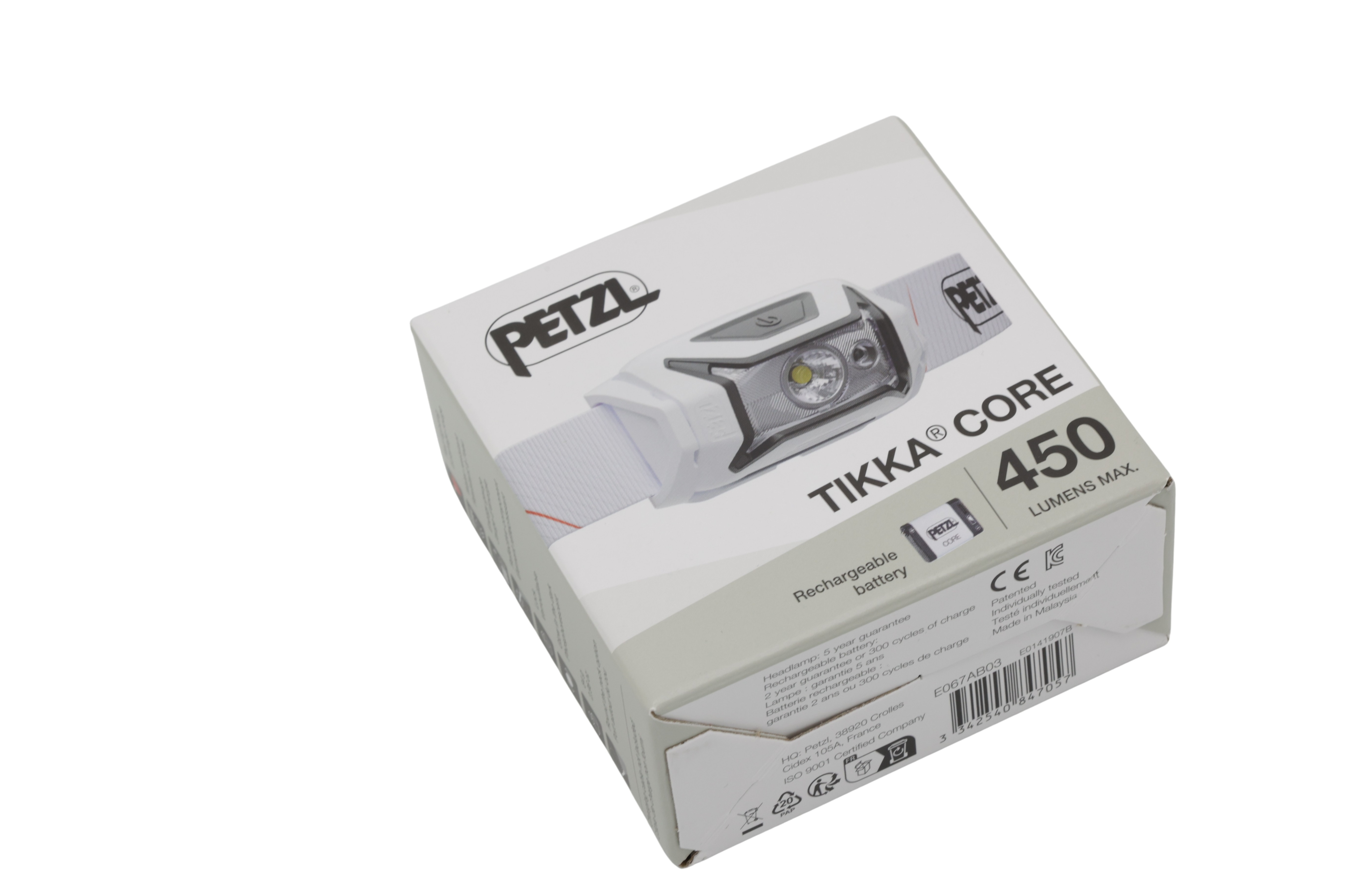 Petzl E067AB03 Tikka Core Lampe Hvid