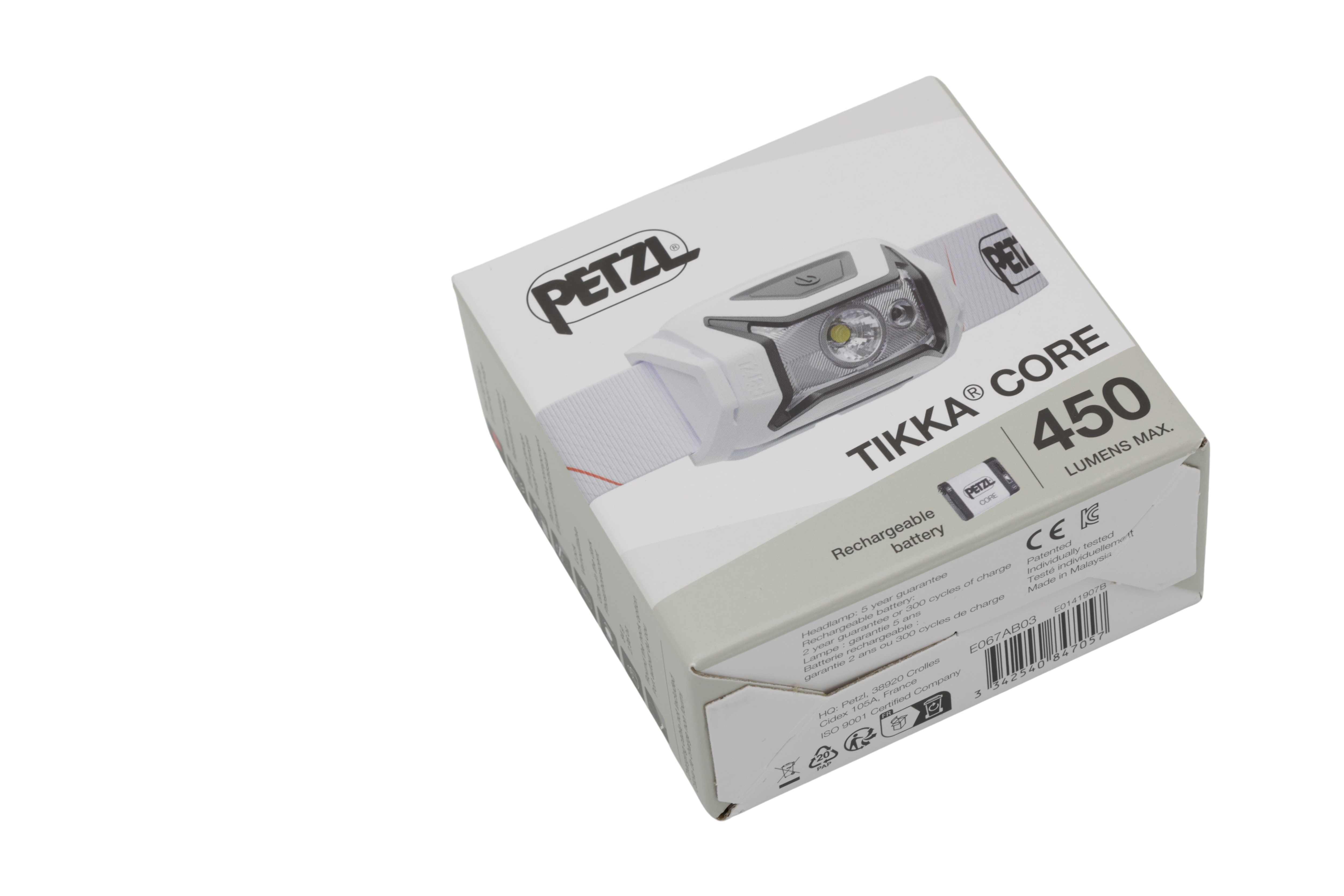 Petzl E067AB03 Tikka Core Lampe Hvid