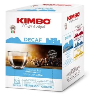 Kimbo Decaf – Kapsler til Nespresso-systemet, 50 stk. à 5,4 g