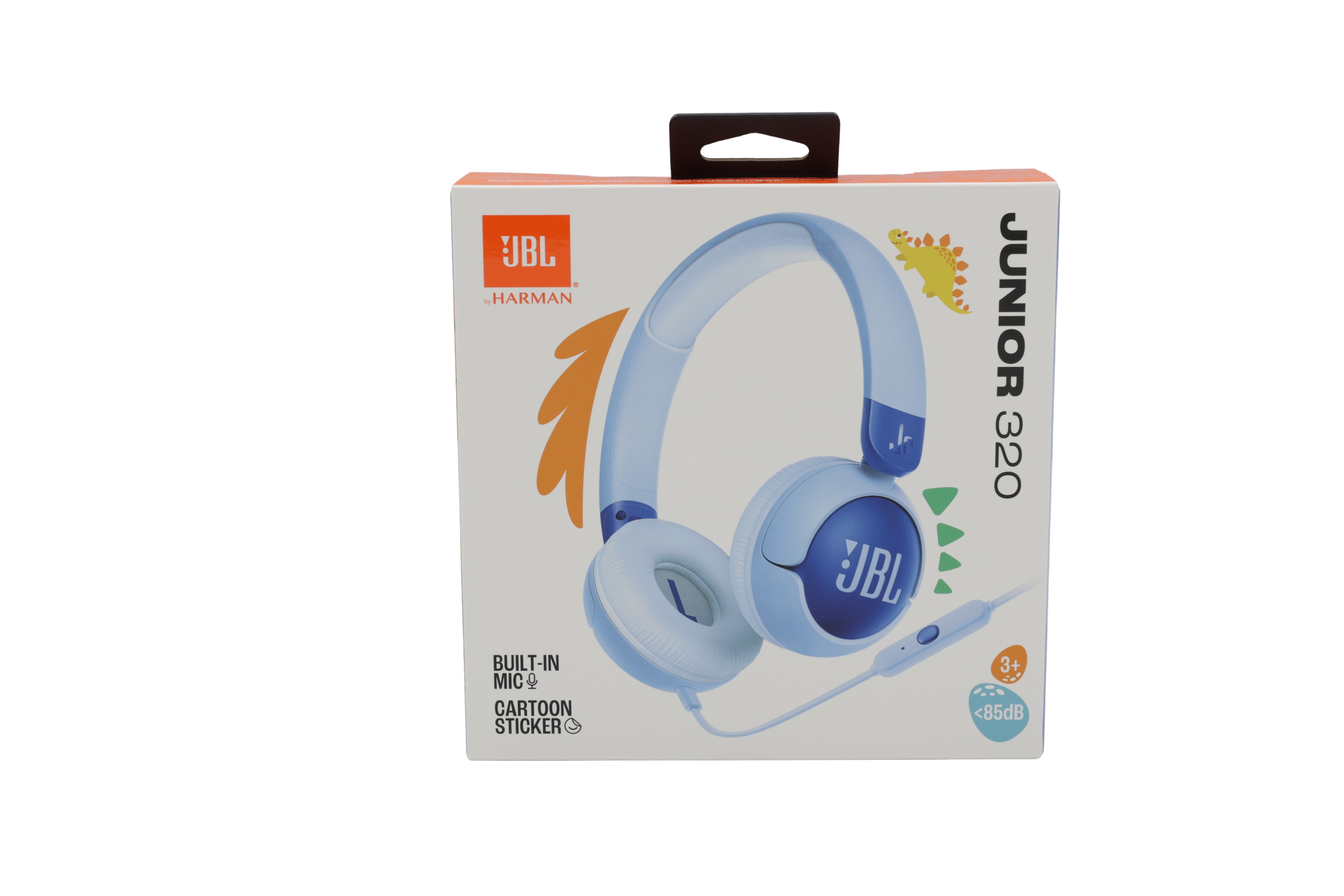 JBL Junior 320 on-ear-hovedtelefoner med kabel og mikrofon til børn, blå