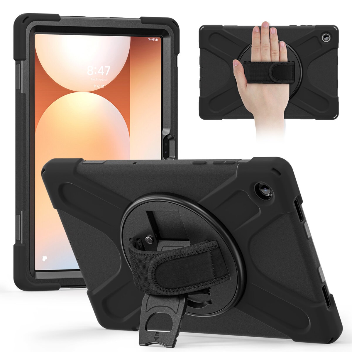 4smarts robust etui med greb til Samsung Galaxy Tab A11