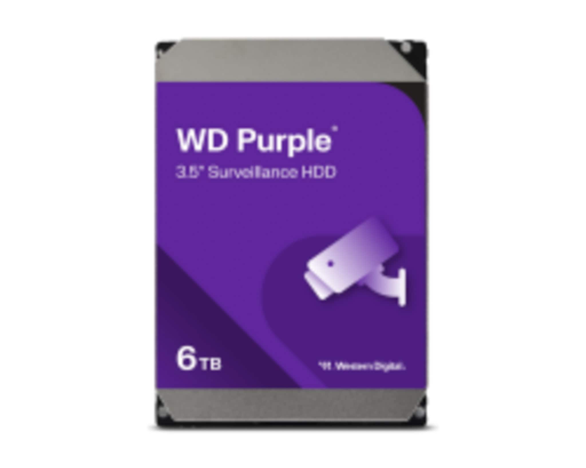 Western Digital HDD int. 3,5 6TB WD WD64PURZ, Lilla