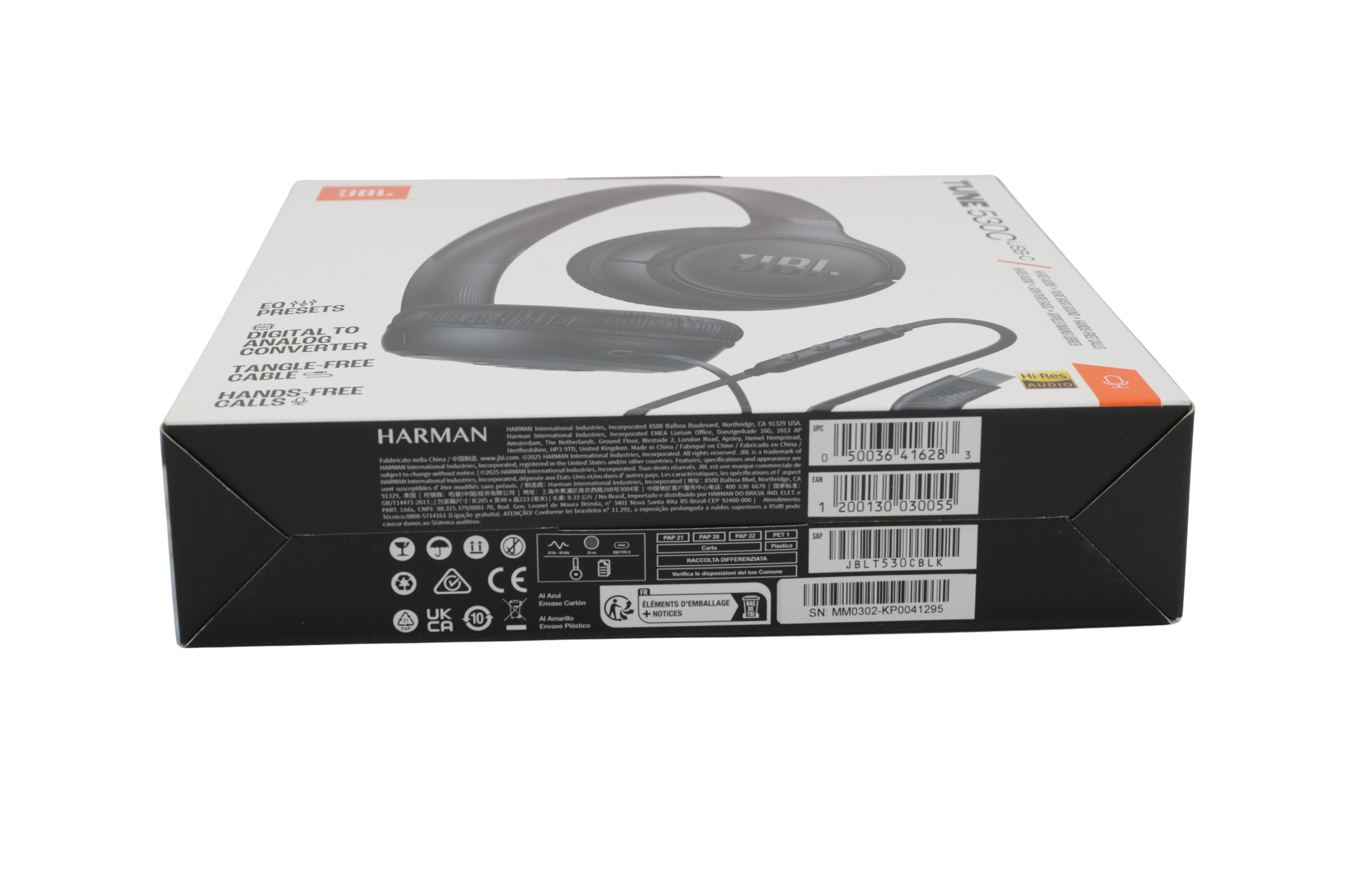 JBL JBLT530CBLK Tune 530 C hovedtelefoner, sort