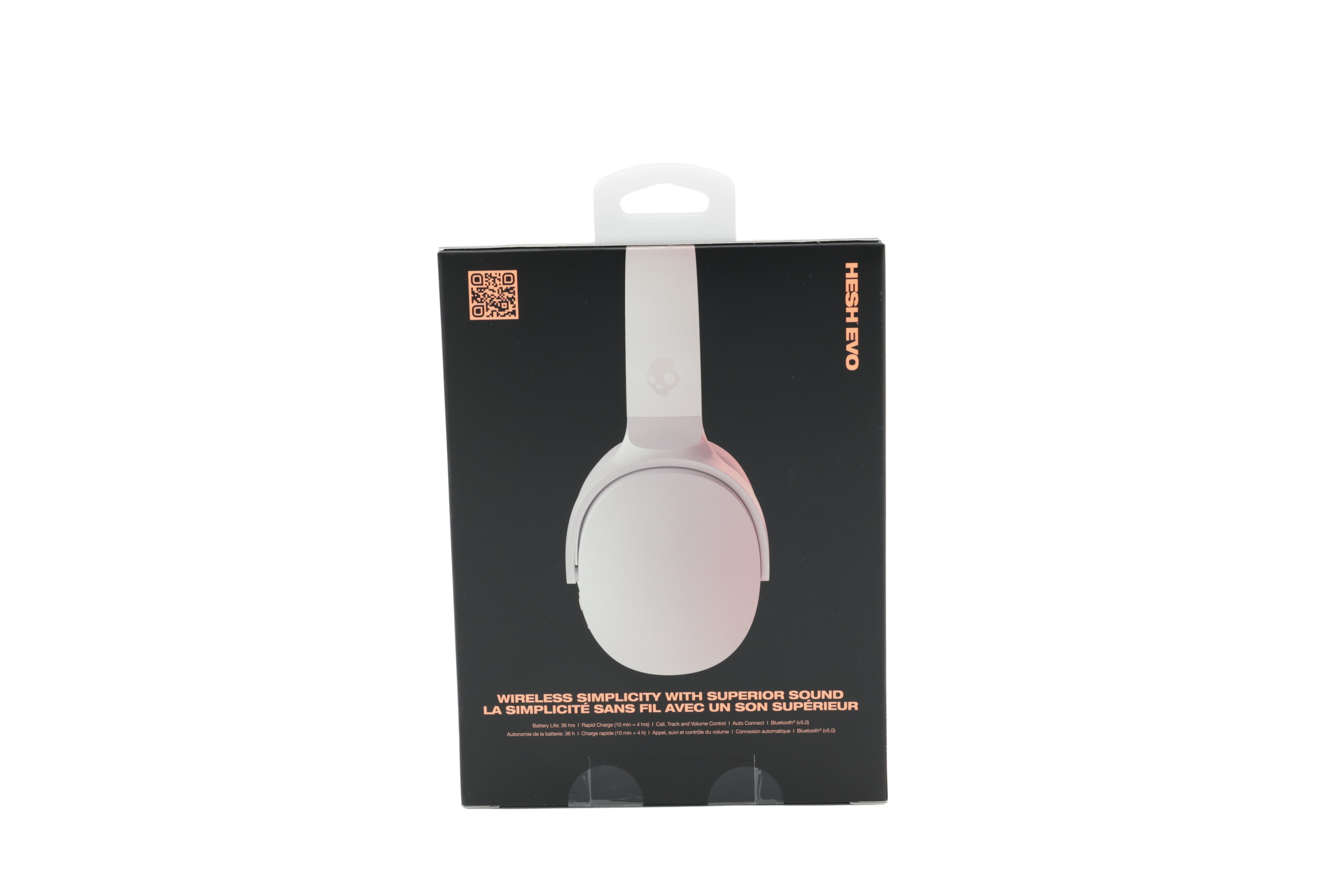 Skullcandy HeshEvo Wireless Over-Ear- Bone/Orange Glow