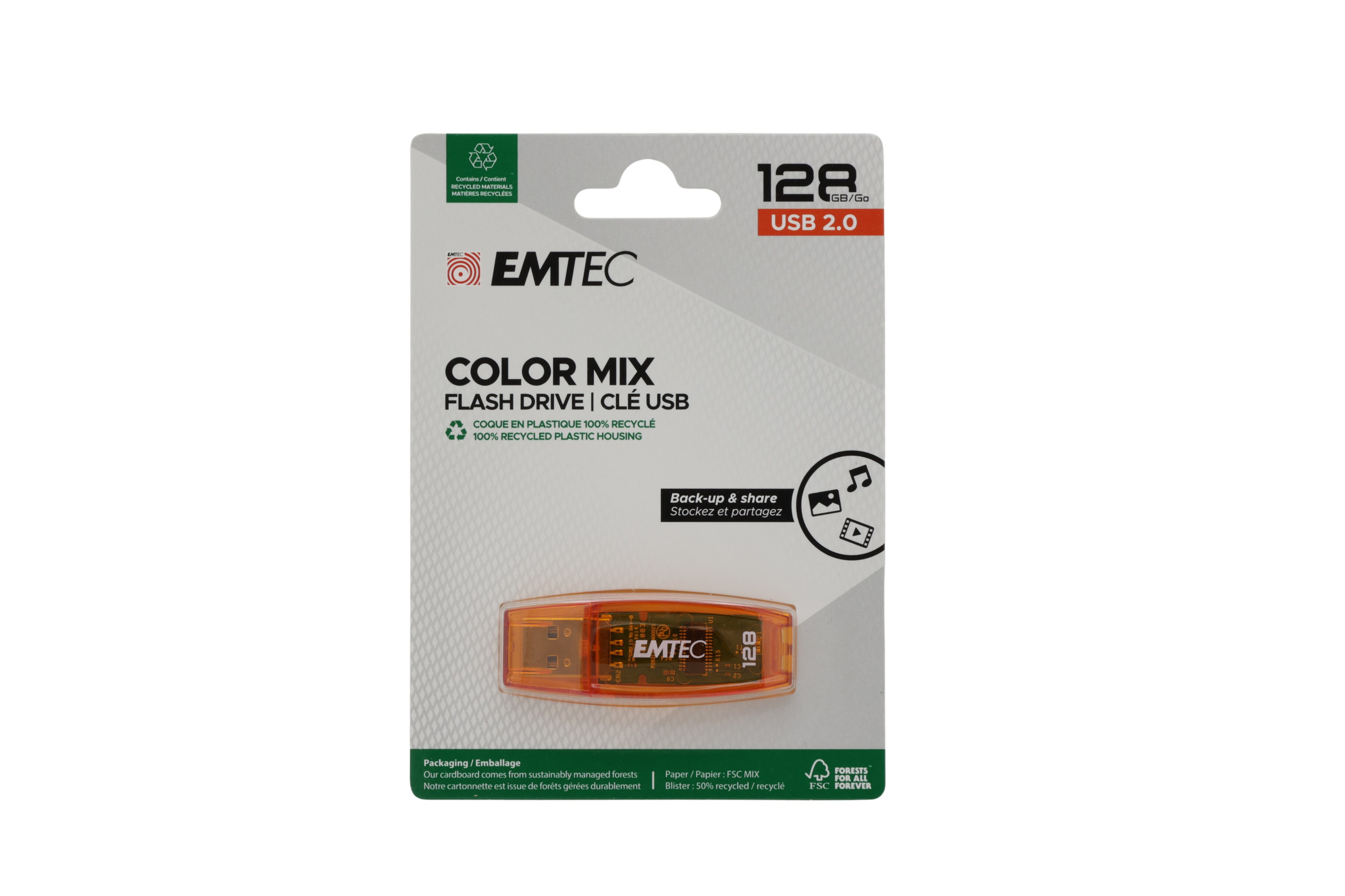 Emtec USB2.0 C410 128GB Orange