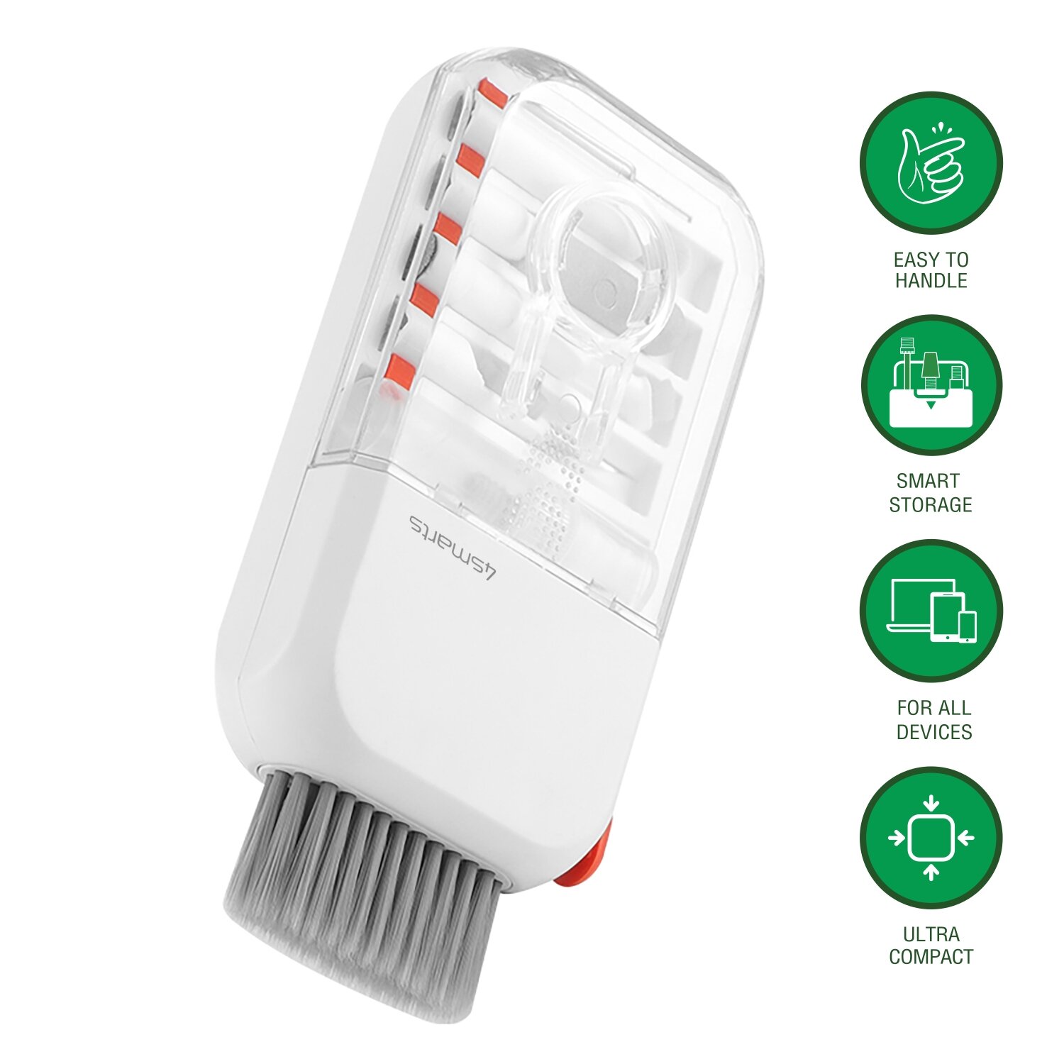 4smarts 10-i-1 multifunktionelt rengøringssæt til smartphones og enheder