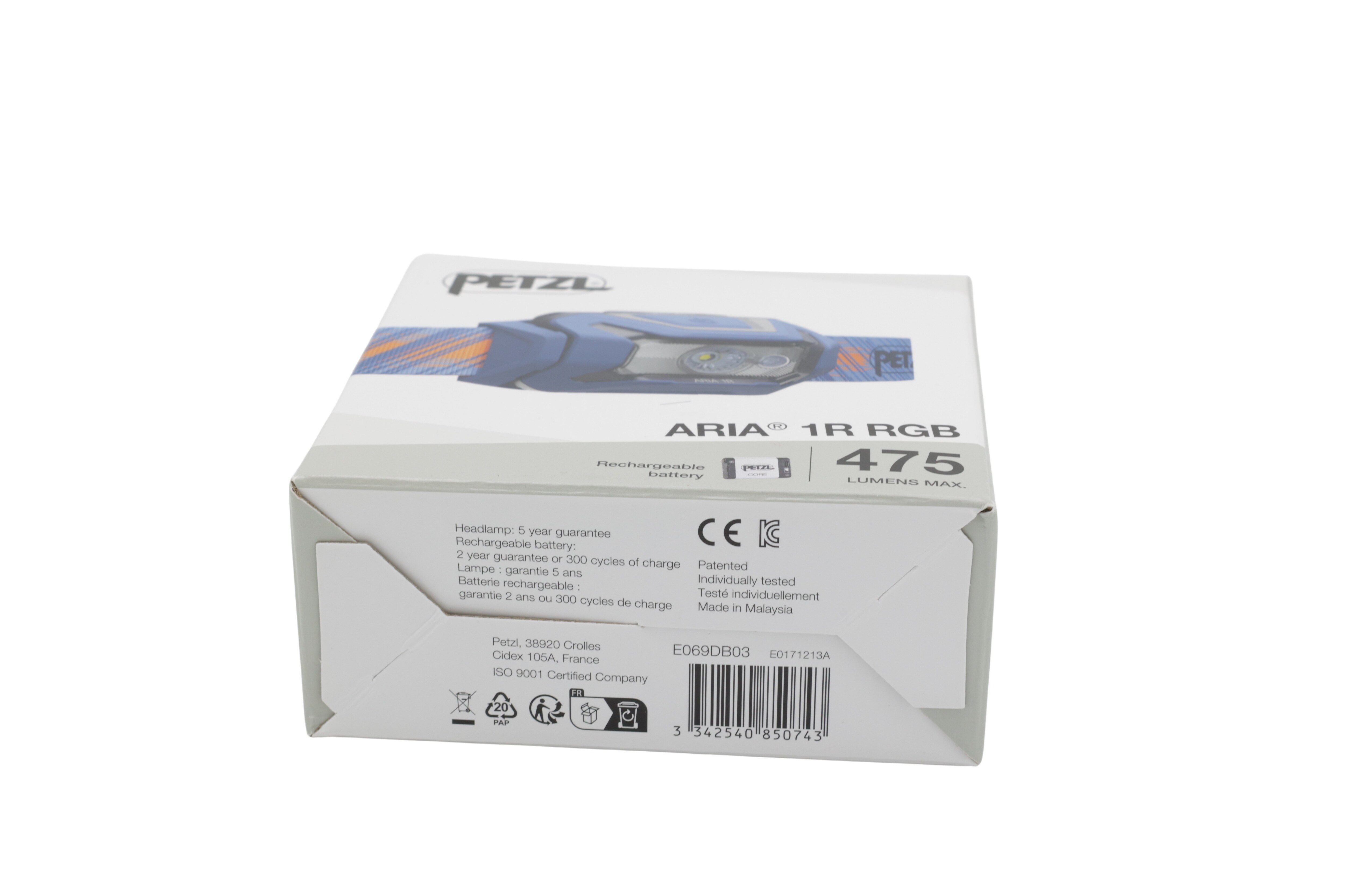 Petzl E069DB03 Forlygte ARIA 1R RGB blå