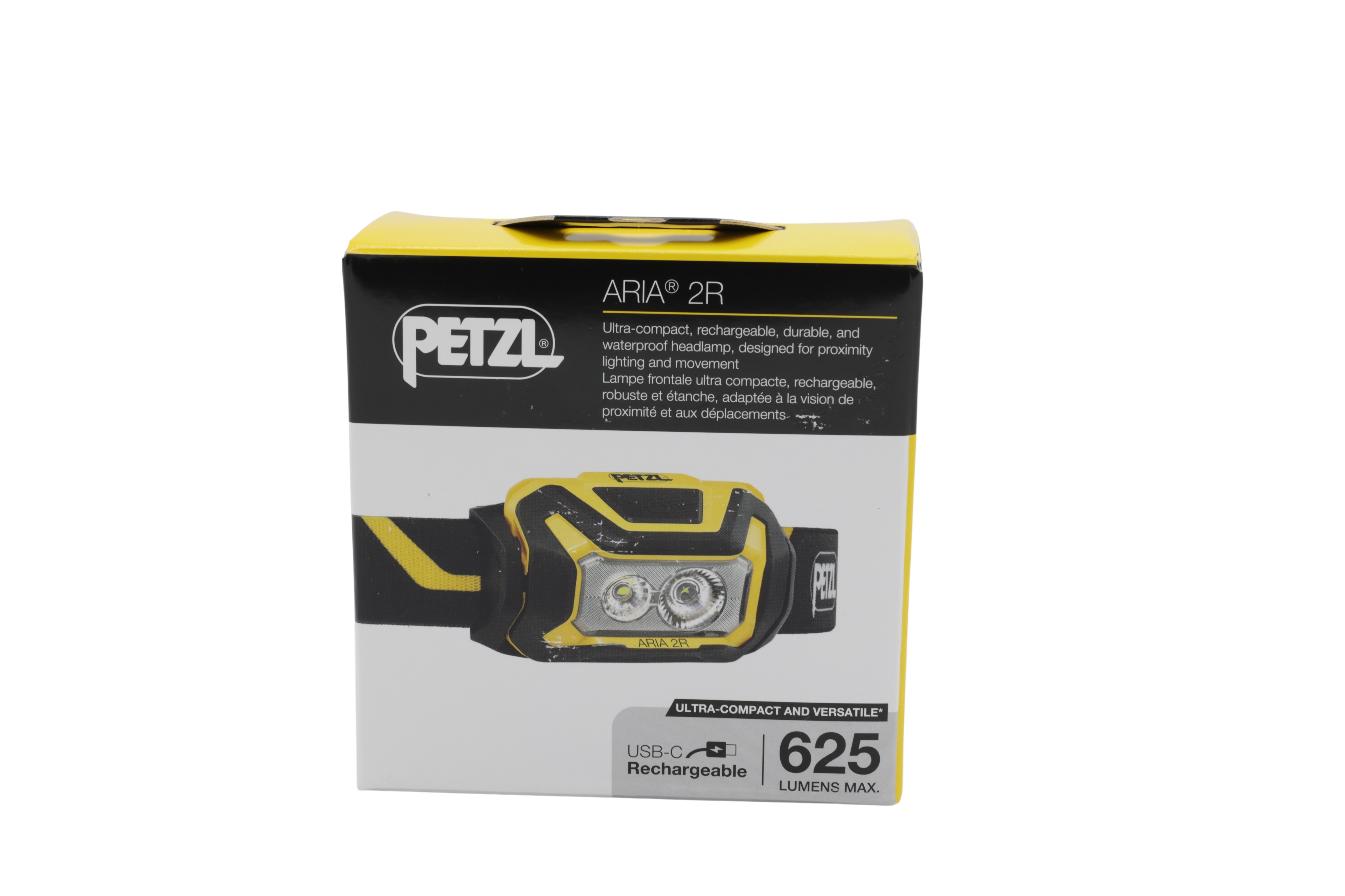 Petzl E070CA00 Forlygte ARIA 2R sort/gul