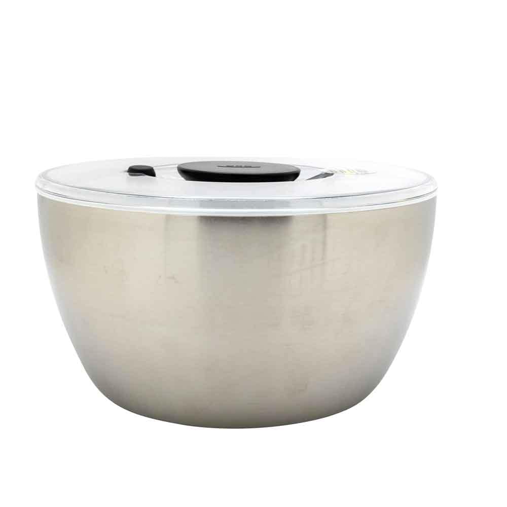 OXO 1071497 Salatslynge i rustfrit stål 24 cm med låg