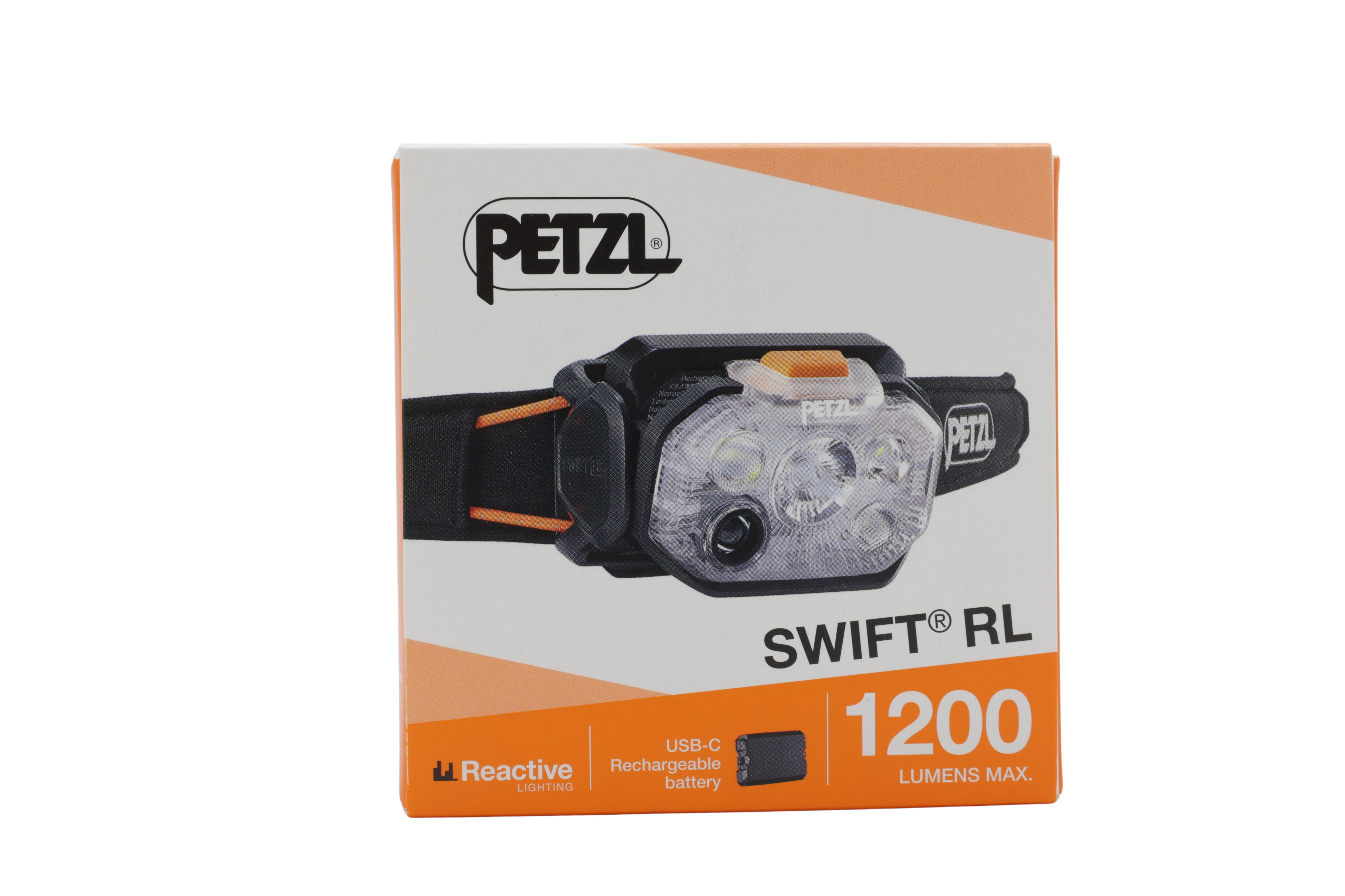 Petzl E095BC00 Forlygte SWIFT RL sort/orange