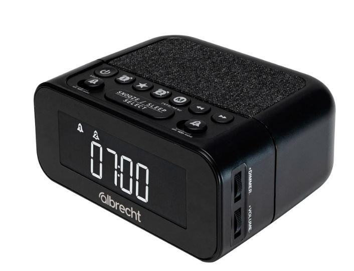 Albrecht DR 451 DAB/UKW clockradio, sort