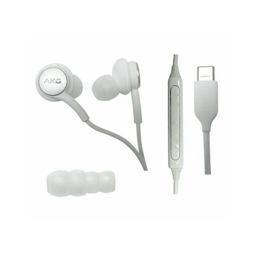 Samsung - EO-IC100BWEG - Original AKG In-Ear Type C Headset - Hvid BULK