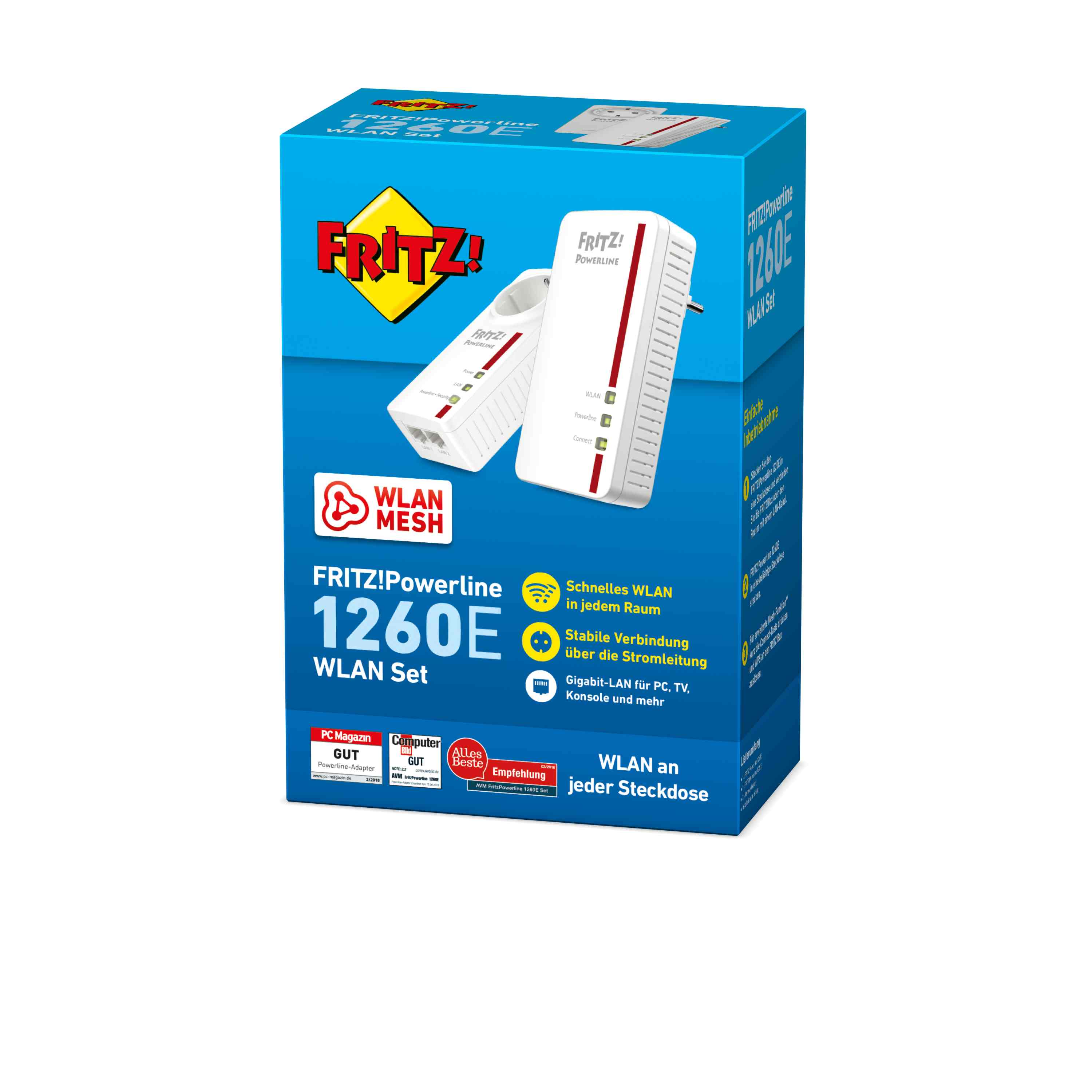FRITZ! Powerline 1260E WLAN-sæt