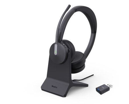 Yealink WH64 Hybrid Dual med opladningsstativ – DECT-headset