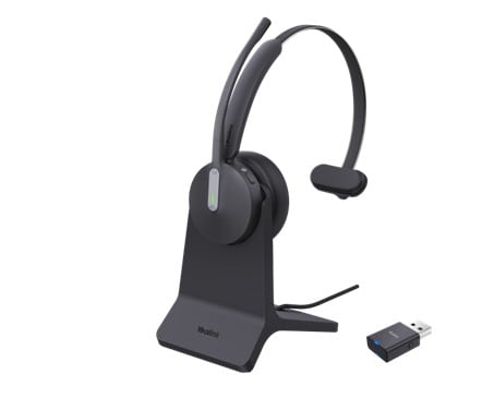 Yealink WH64 Hybrid Mono med opladningsstativ – DECT-headset