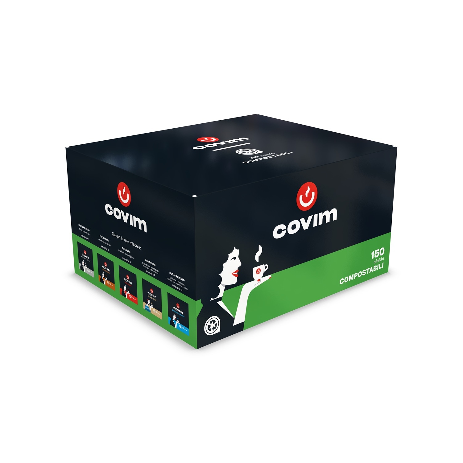 covim GRANBAR 44mm ESE System kaffepods 150 stk. af 7 g