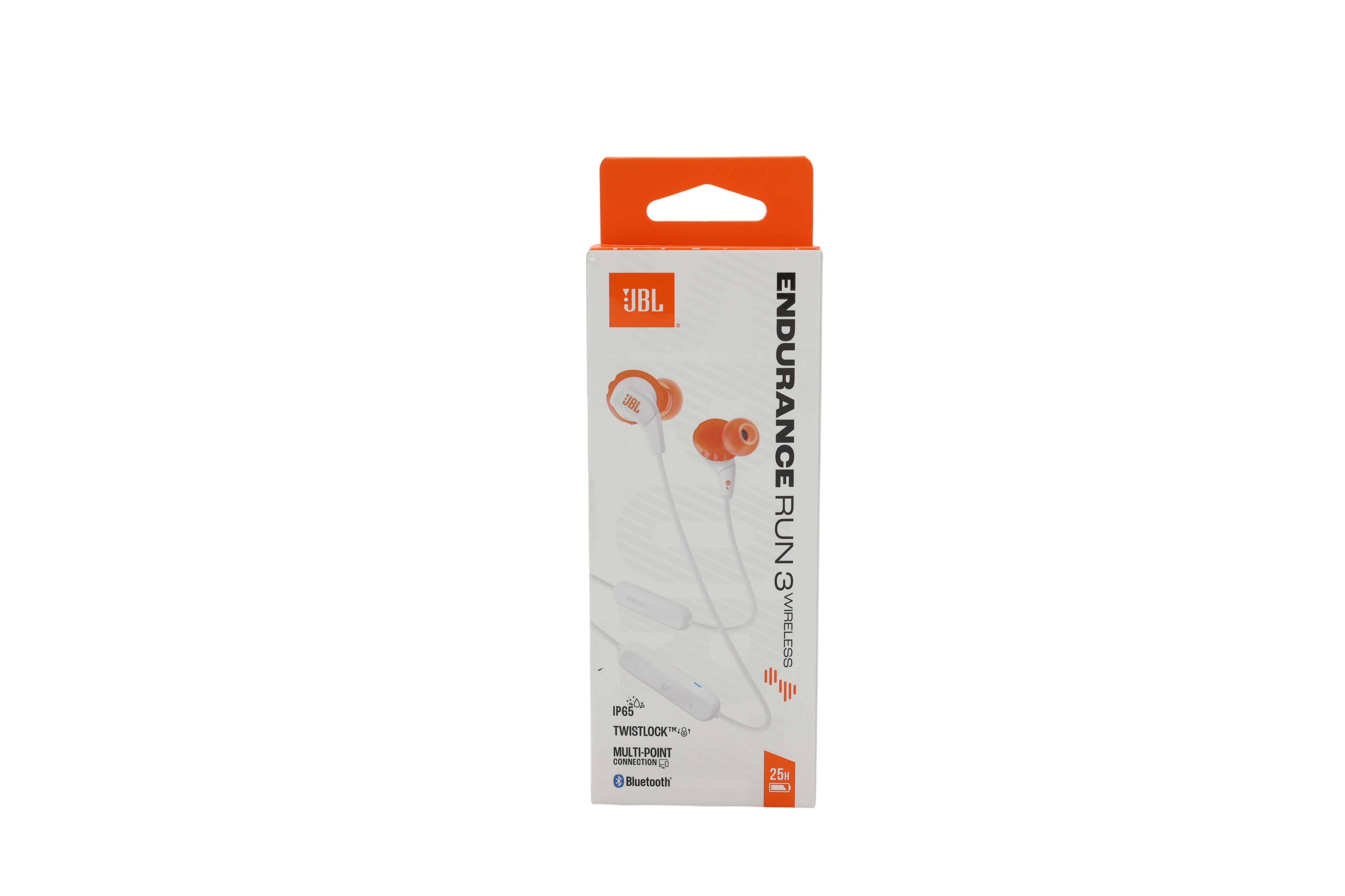 JBL Endurance Run 3 in-ear-sportshøretelefoner, Bluetooth, IP65, hvid