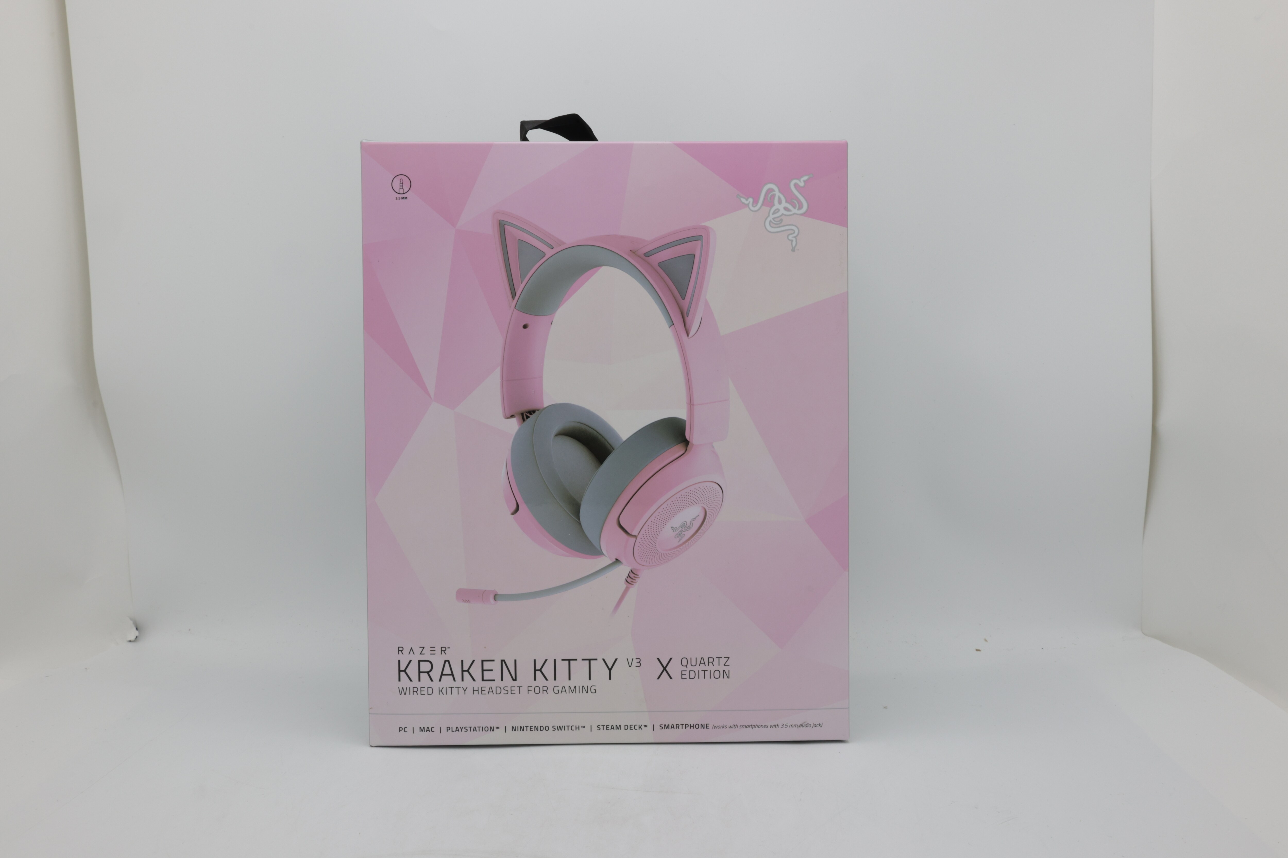 Razer Kraken Kitty V3 X kablet headset til gaming, kvarts