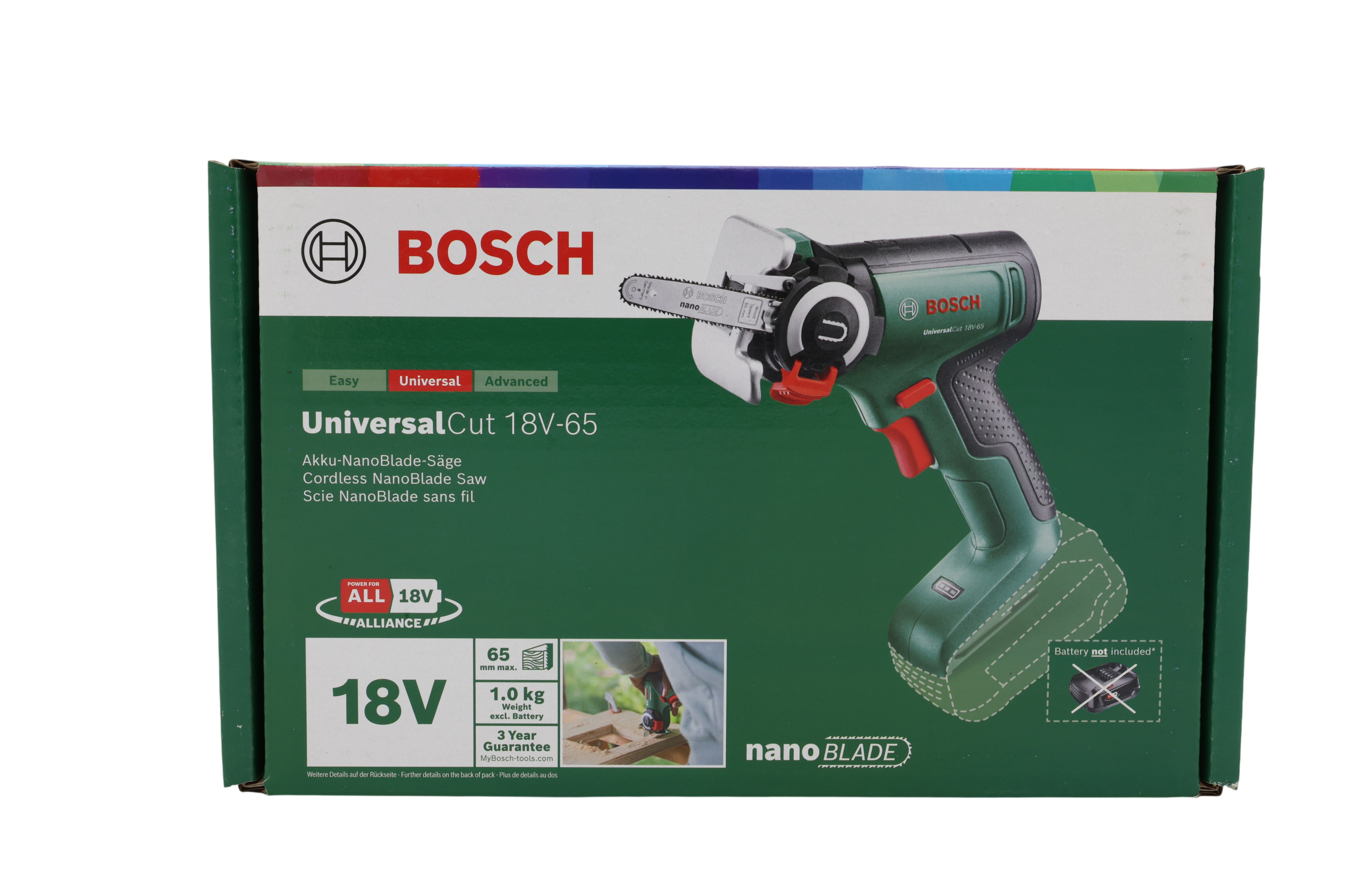 Bosch 18V-65 NanoBlade-Sage, solo (06033D5200)