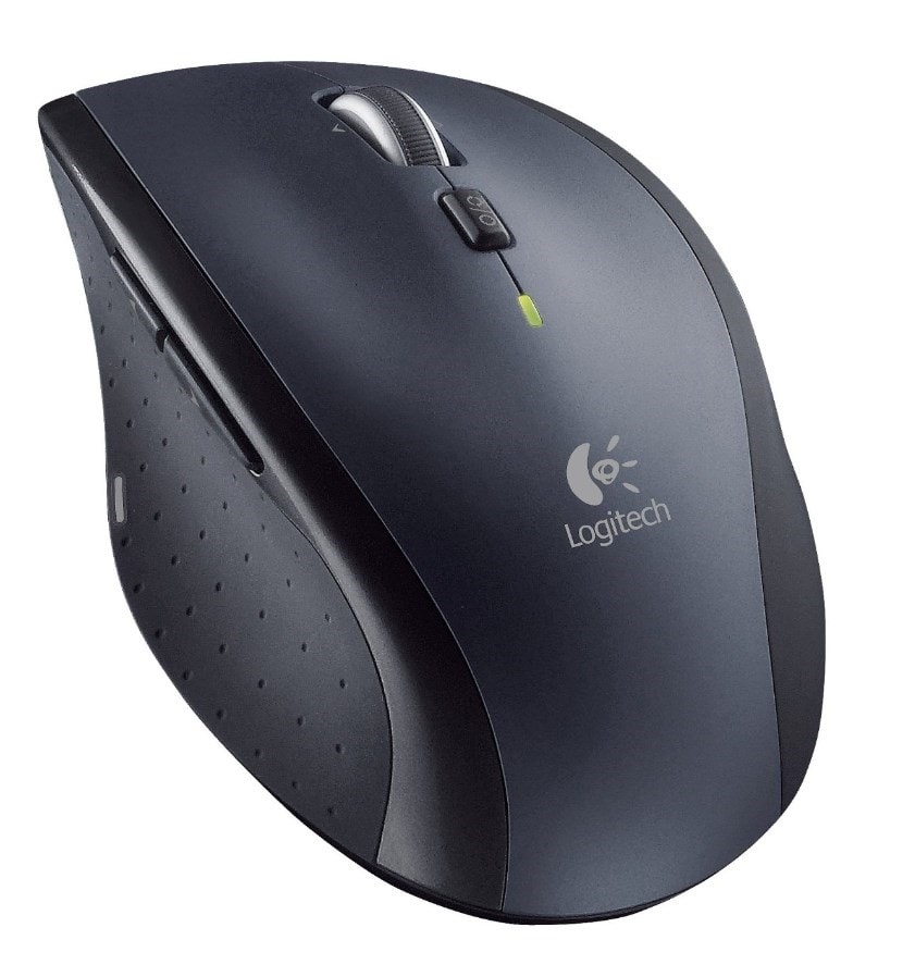 Logitech M705 Marathon – optisk mus – trådløs – grå-sort