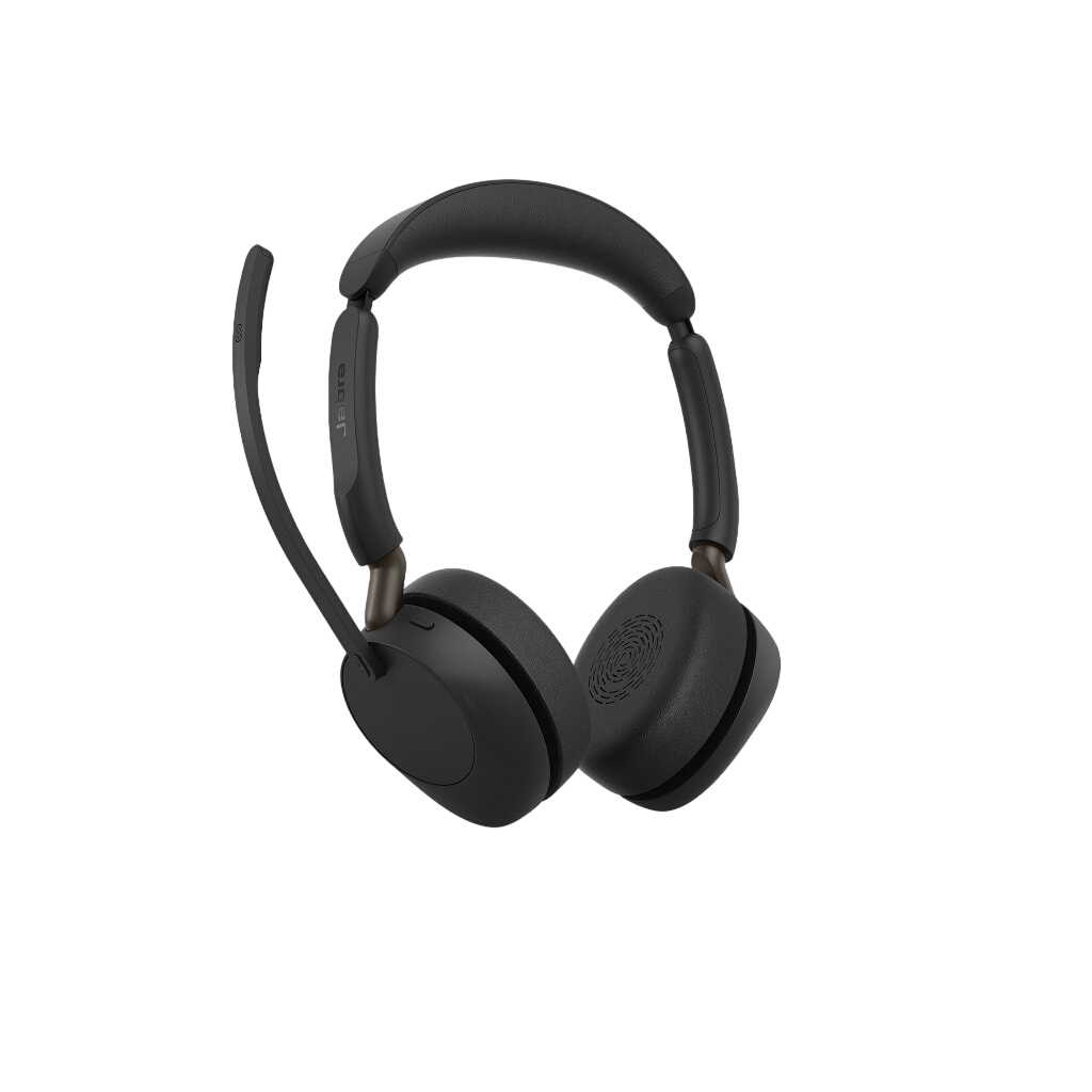 Jabra Evolve3 65 UC Stereo, sort, med Link 390a