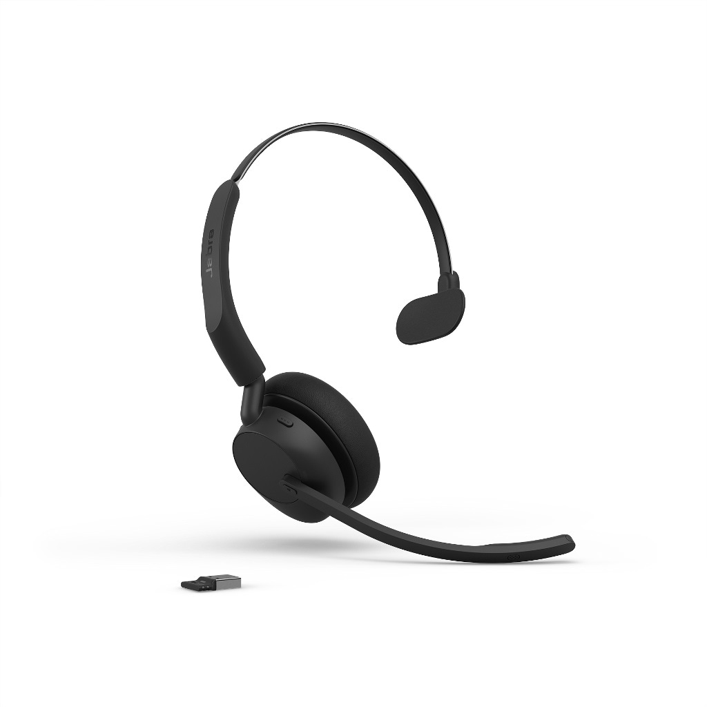 Jabra Evolve3 45 UC Mono, sort, med Link 390a