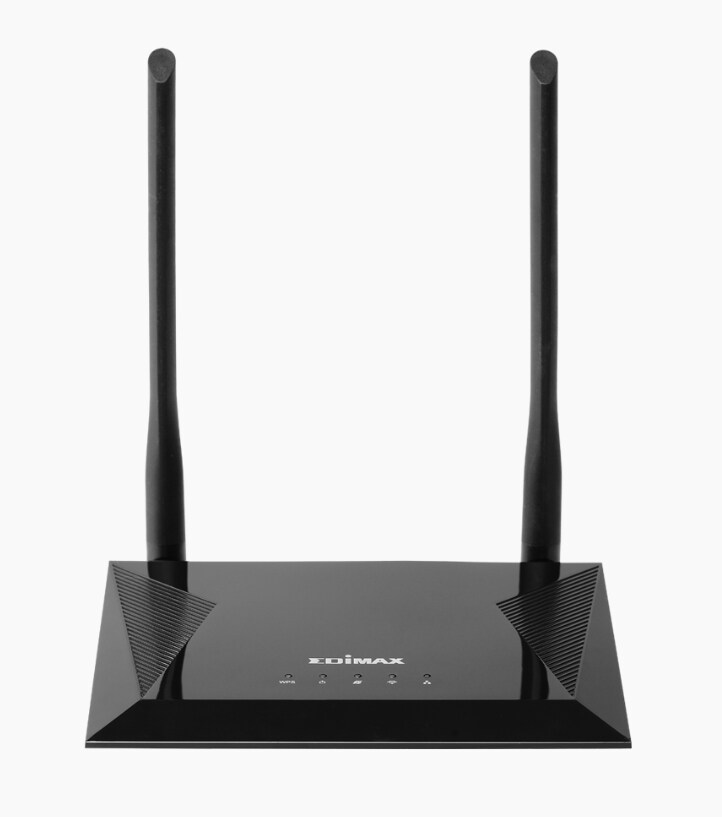 Edimax BR-6428NS V5 N300 4-i-1 Wi-Fi-router, adgangspunkt, rækkeviddeforlænger og WISP