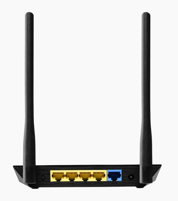 Edimax BR-6428NS V5 N300 4-i-1 Wi-Fi-router, adgangspunkt, rækkeviddeforlænger og WISP