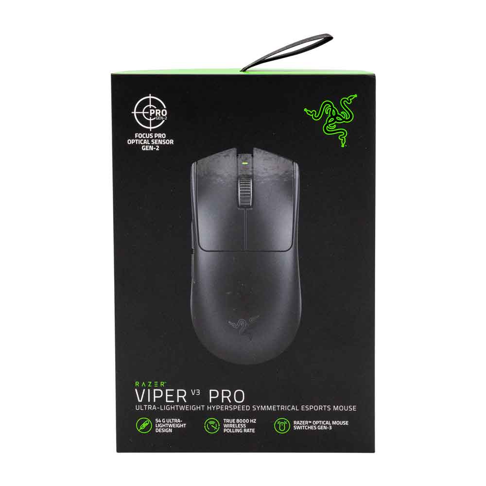 Razer Viper V3 Pro, sort